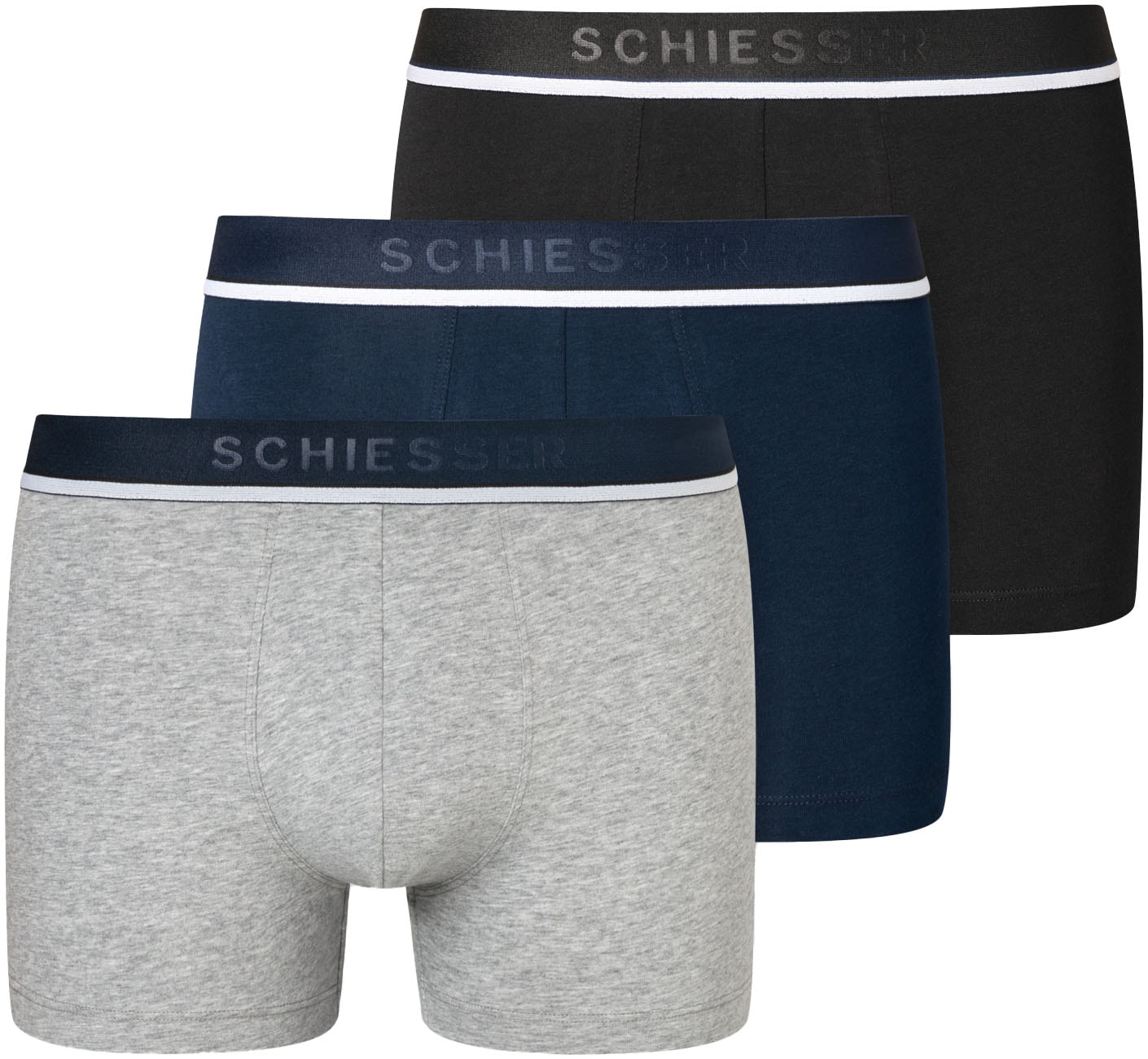 Schiesser Boxer »95/5« 3er-Pack,  mit sportlichem Logo-Webgummibund