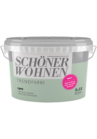 SCHÖNER WOHNEN-Kollektion Wand- und Deckenfarbe »Trendfarbe Spa, matt«, 2,5 l kaufen