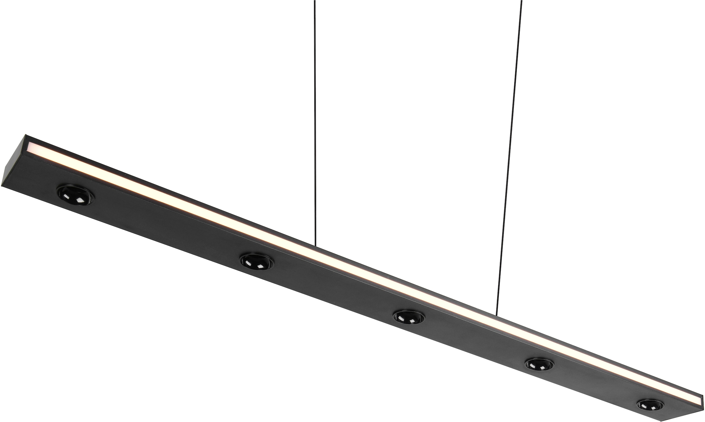 TRIO Leuchten LED Pendelleuchte »GRAHAM, Hängeleuchte höhenverstellbar, dimmbar, Memoryfunktion« LED-Board 1 Stk. Farbwechsler | warmweiß - kaltweiß up-and-down Licht Lichtfarbe einstellbar warm- bis kaltweiß 2300-4000K