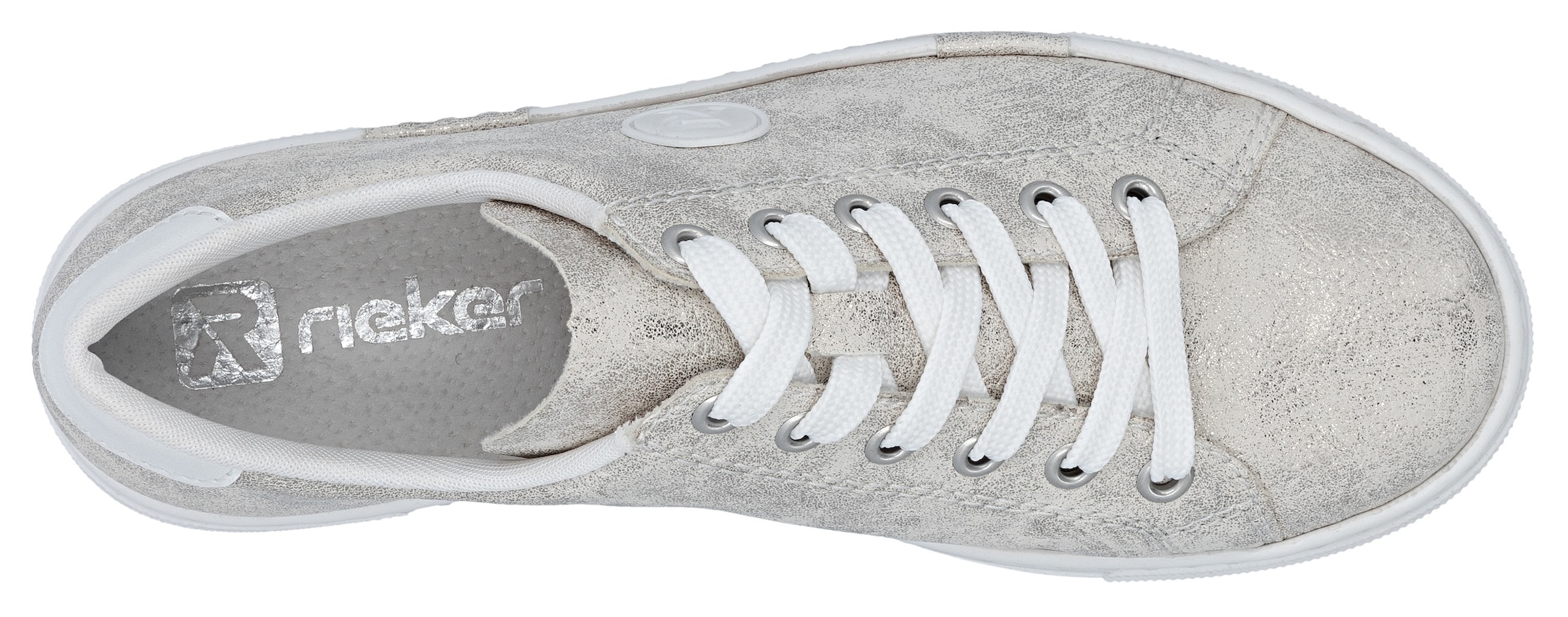 Rieker Sneaker  , Freizeitschuh, Halbschuh, Schnürschuh mit Plateausohle