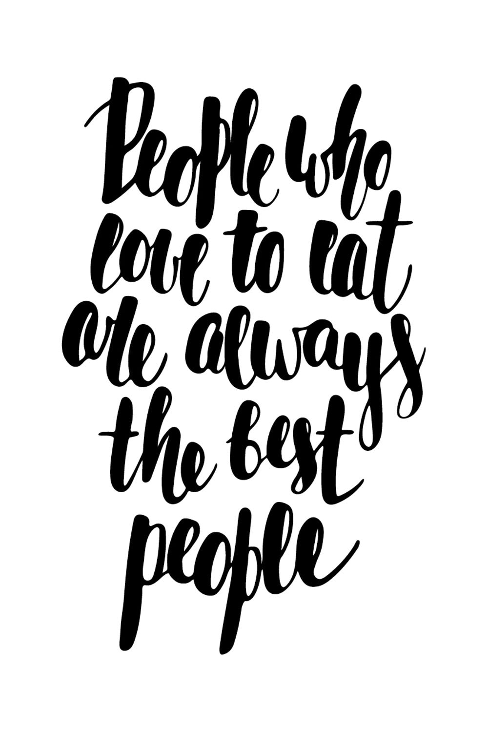 queence Wanddekoobjekt »People Rechnung eat love auf aus Schild the are best Stahlblech, always to who people«, bestellen bedruckt