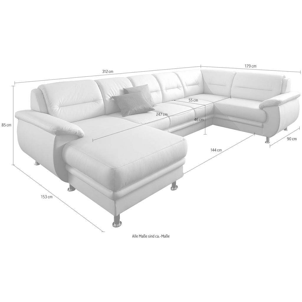 sit&more Wohnlandschaft »Mailand«