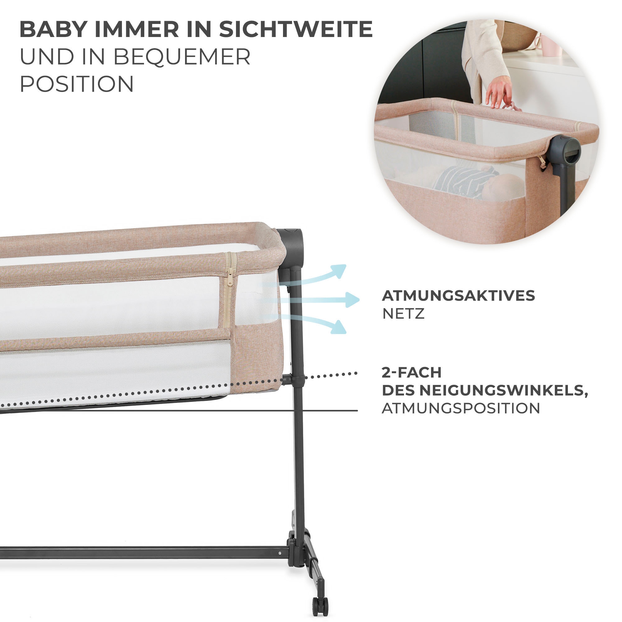 Kinderkraft Beistellbett »Neste Up 2«