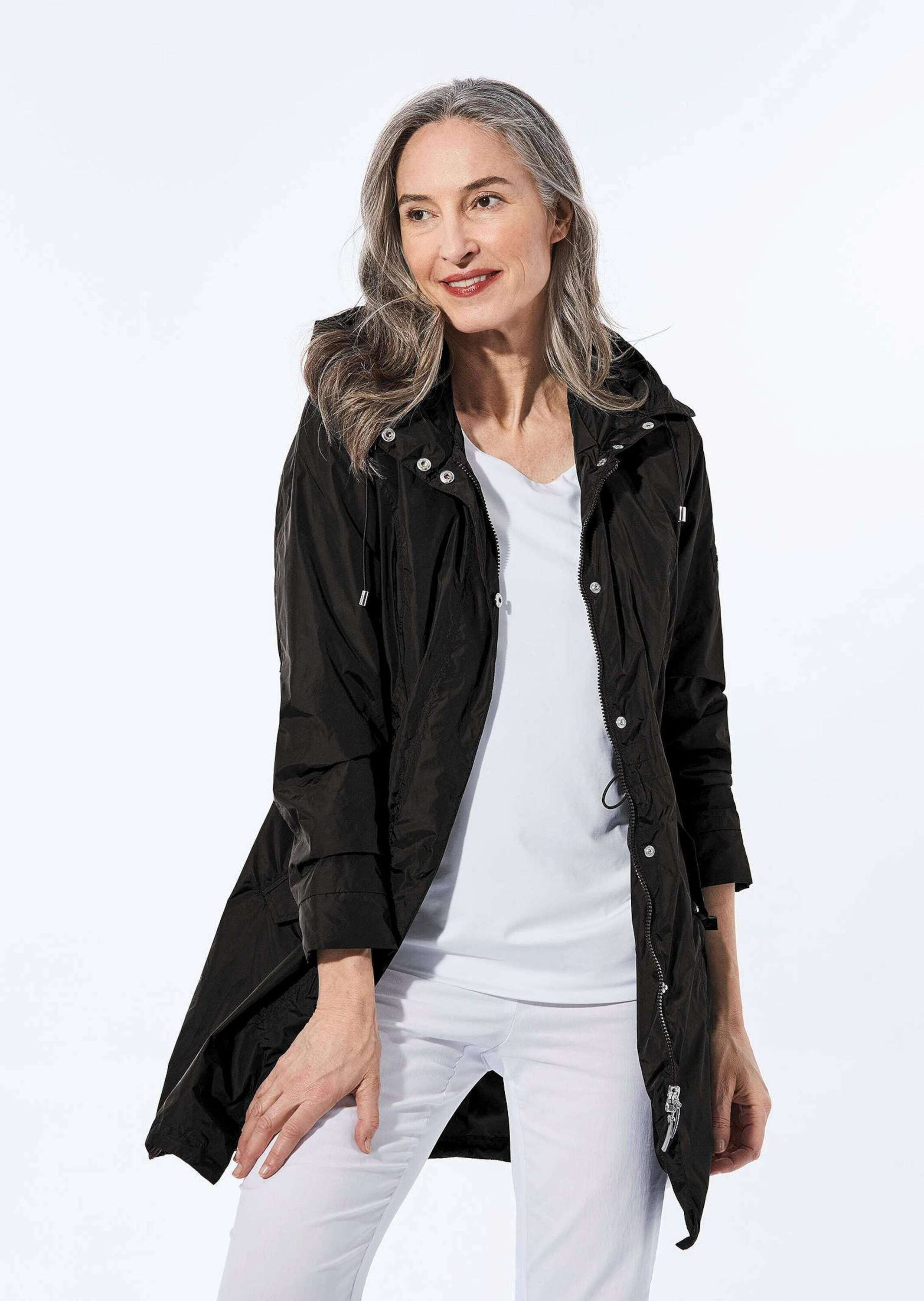 GOLDNER Kurzjacke »Leichtparka Trendiger leichter Regen Parka aus funktionalem Material«