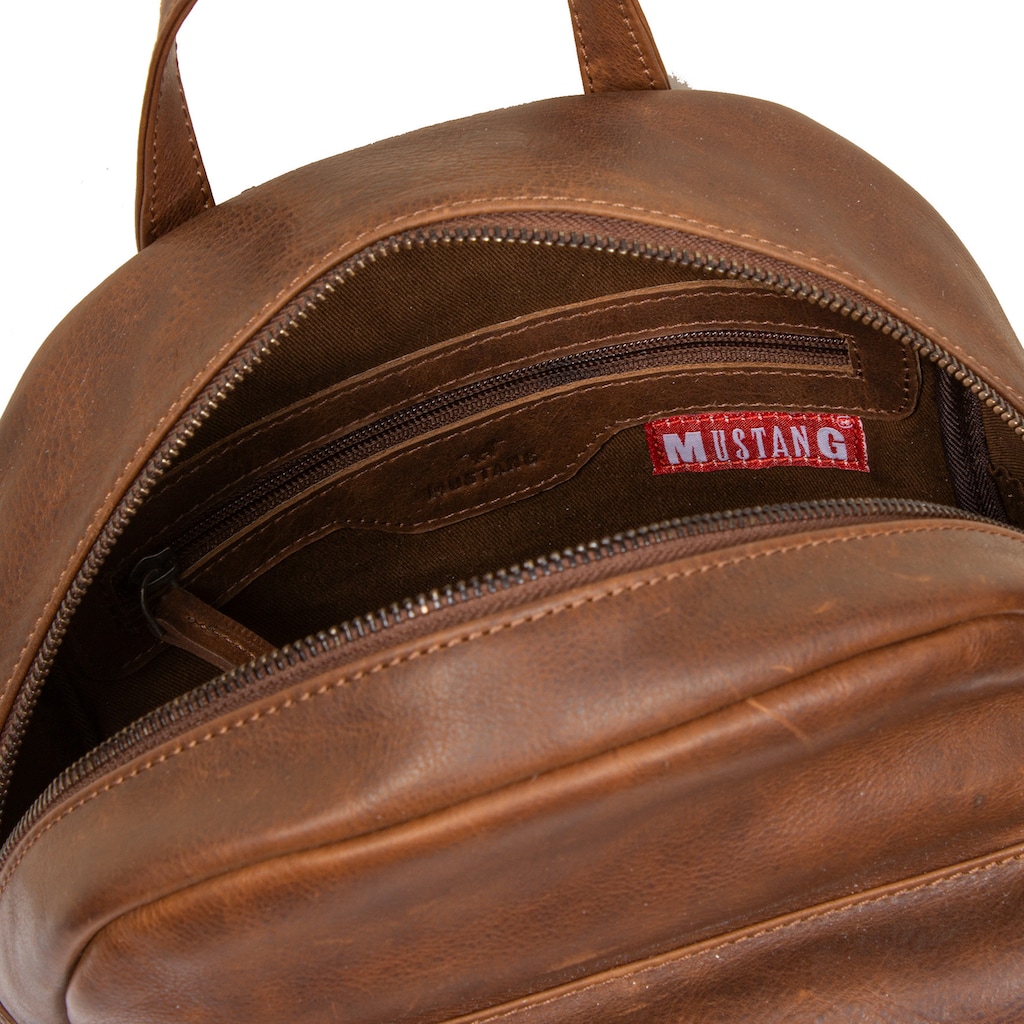 MUSTANG Cityrucksack »Memphis backpack round«, Reißverschluss-Rückfach