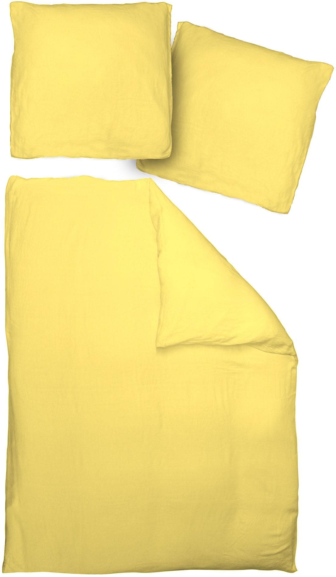 Adam Bettwäsche "Uni Collection light" 2 Stk. aus 100 % Bio-Baumwolle, 2 teilig - Bettwäsche Set