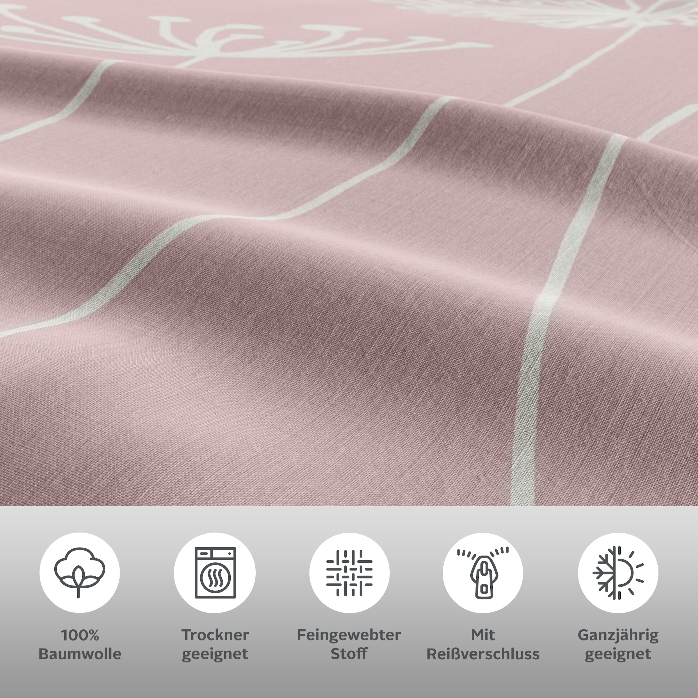 OTTO home Bettwäsche »Soucy« 2 Stk. ab Gr. 135x200, 100% Baumwolle, Renforcé & PREMIUM Satin (TC300)