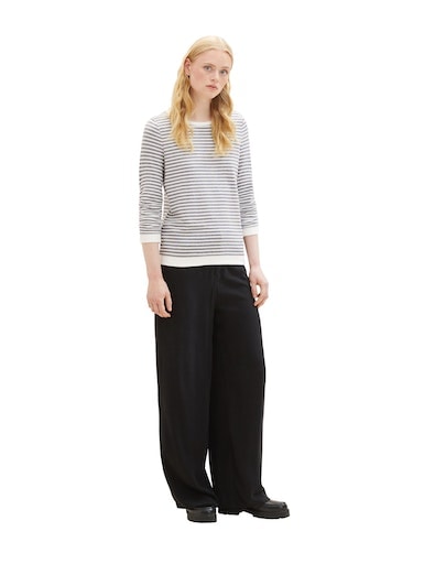 TOM TAILOR Denim Sweatshirt, mit strukturierten Streifen