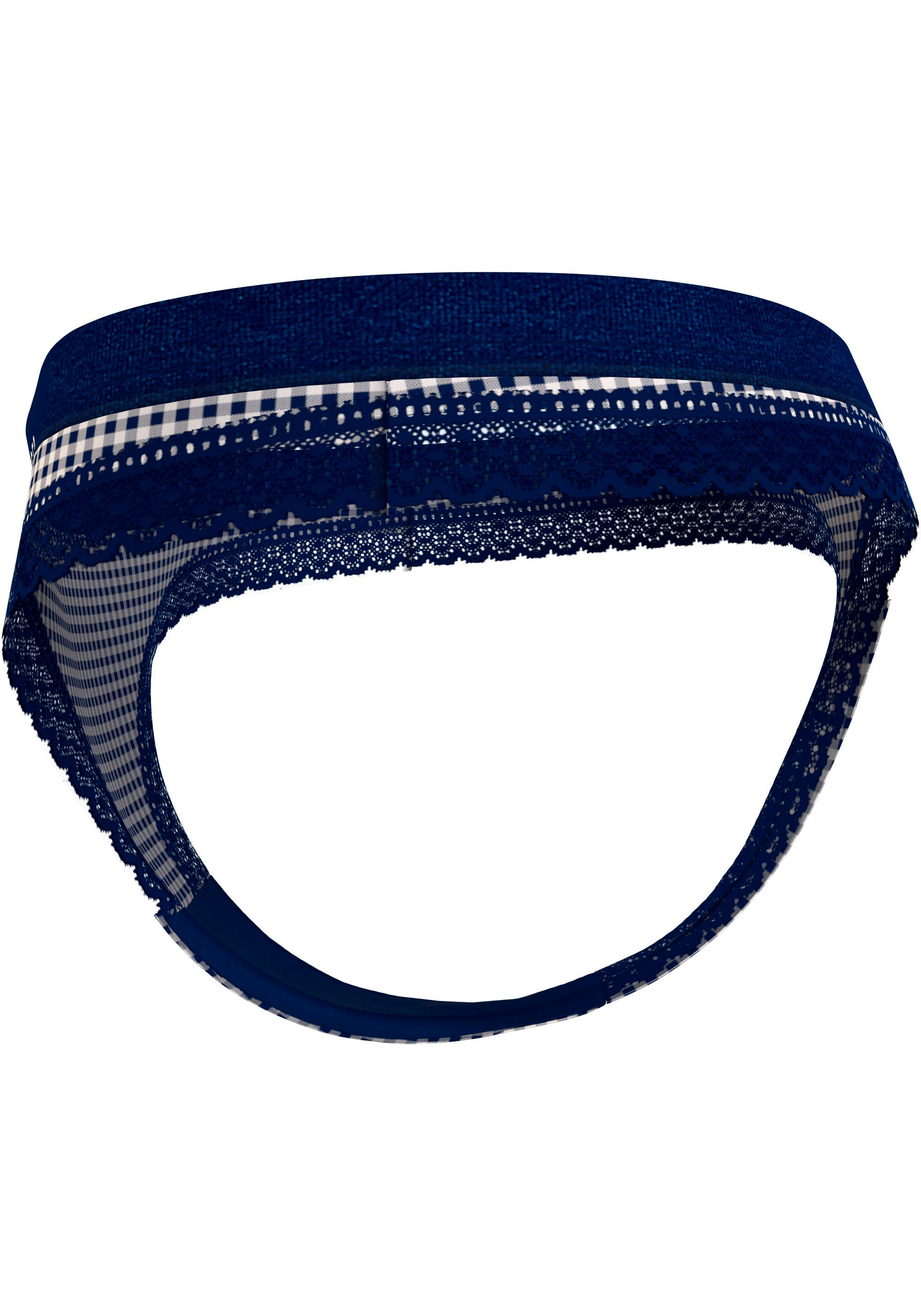 Tommy Hilfiger Underwear T-String »THONG Bund ♕ mit PRINT«, Logoschriftzug am bei