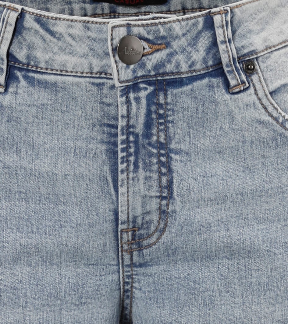 Aniston CASUAL Straight-Jeans, mit trendig weitem Bein