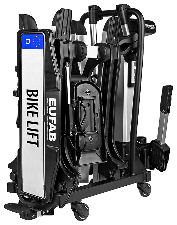 EUFAB Kupplungsfahrradträger »Bike Lift«, rollbar, inkl. Schutzhülle