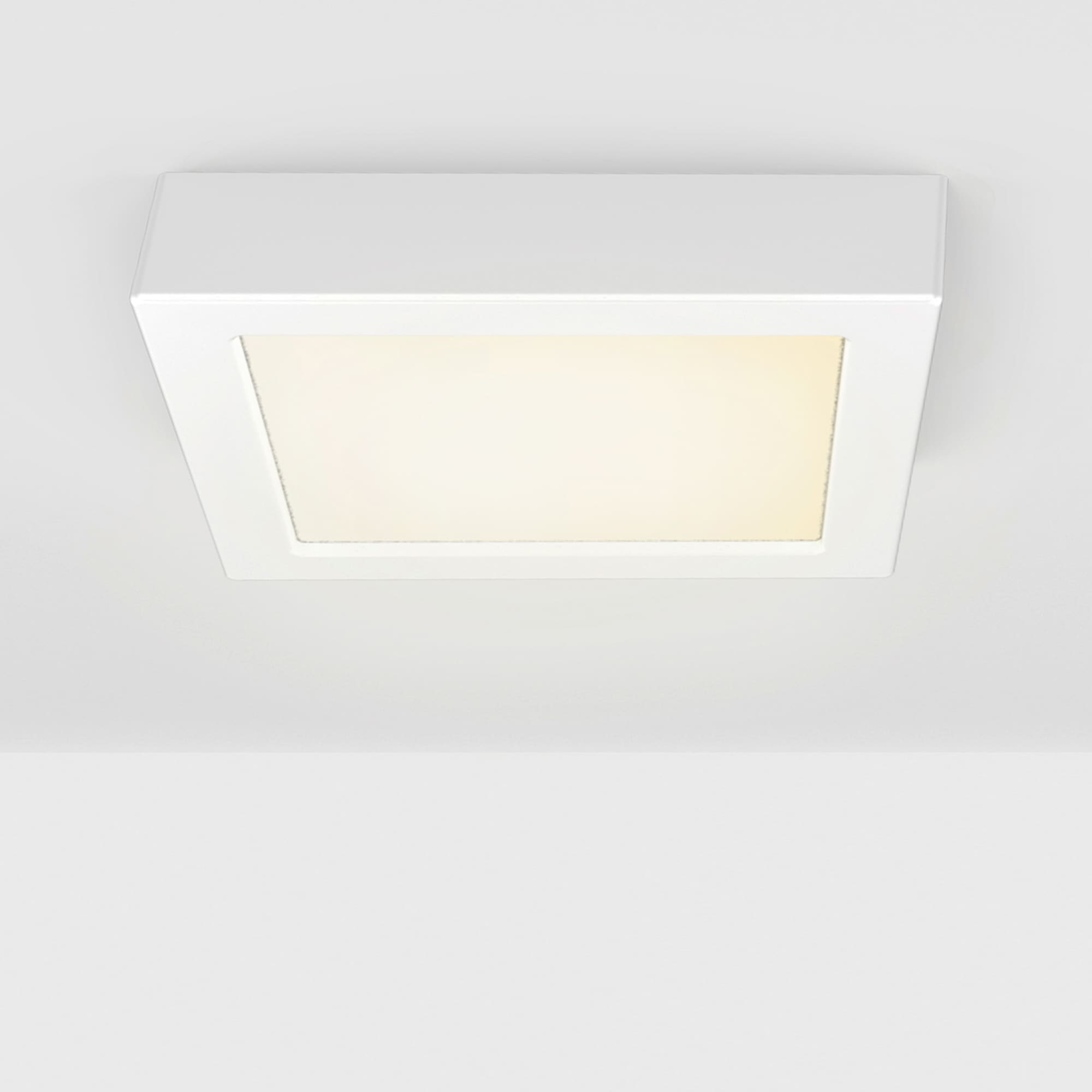 B.K.Licht LED Aufbaustrahler, 1 flammig, Leuchtmittel LED-Board | LED fest integriert, LED Unterbauleuchte inkl. 12W 900lm 3.000K Aufputz Strahler Eckig weiß