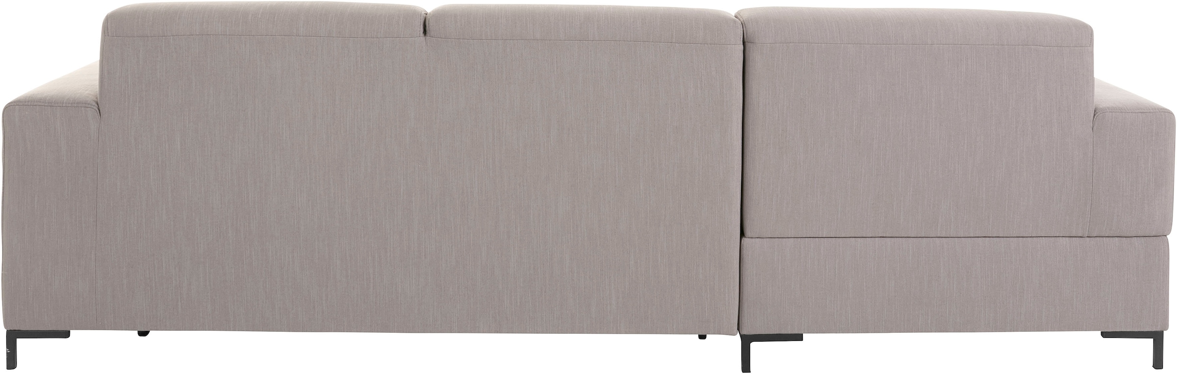 OTTO products Ecksofa »Grazzo, zeitlos und elegant, mit moderner Sitzheftung, L-Form«, hochwertige Stoffe aus recyceltem Material, Steppung im Sitzbereich