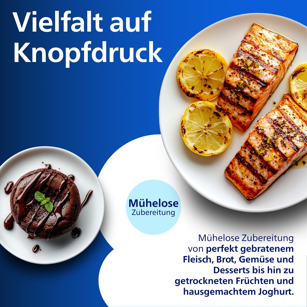 Philips Heißluftfritteuse »NA565/02 Steam Airfryer 5000 Series Megabasket, 9,5L Kapazität« 2750 W mit Dampfgarfunktion u. RapidAir Plus Technologie; inkl. Servierzange