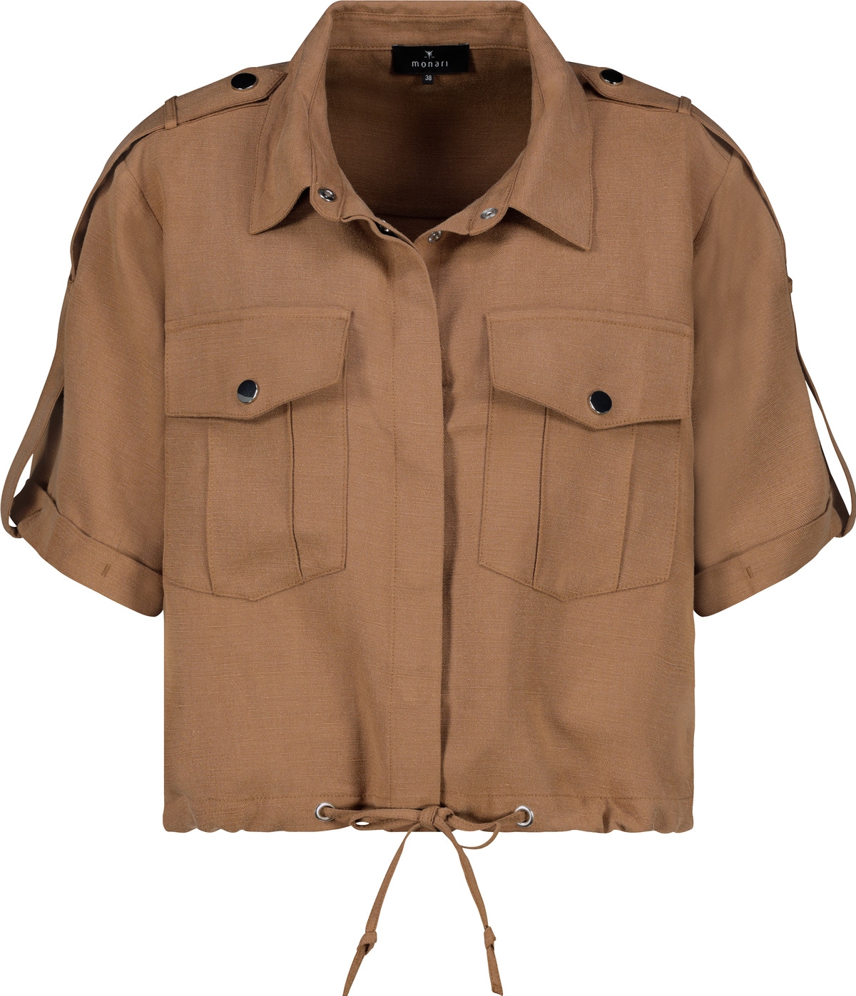 Monari Kurzblazer »Jacke Lyocellmix«, Mit Rundhalsausschnitt