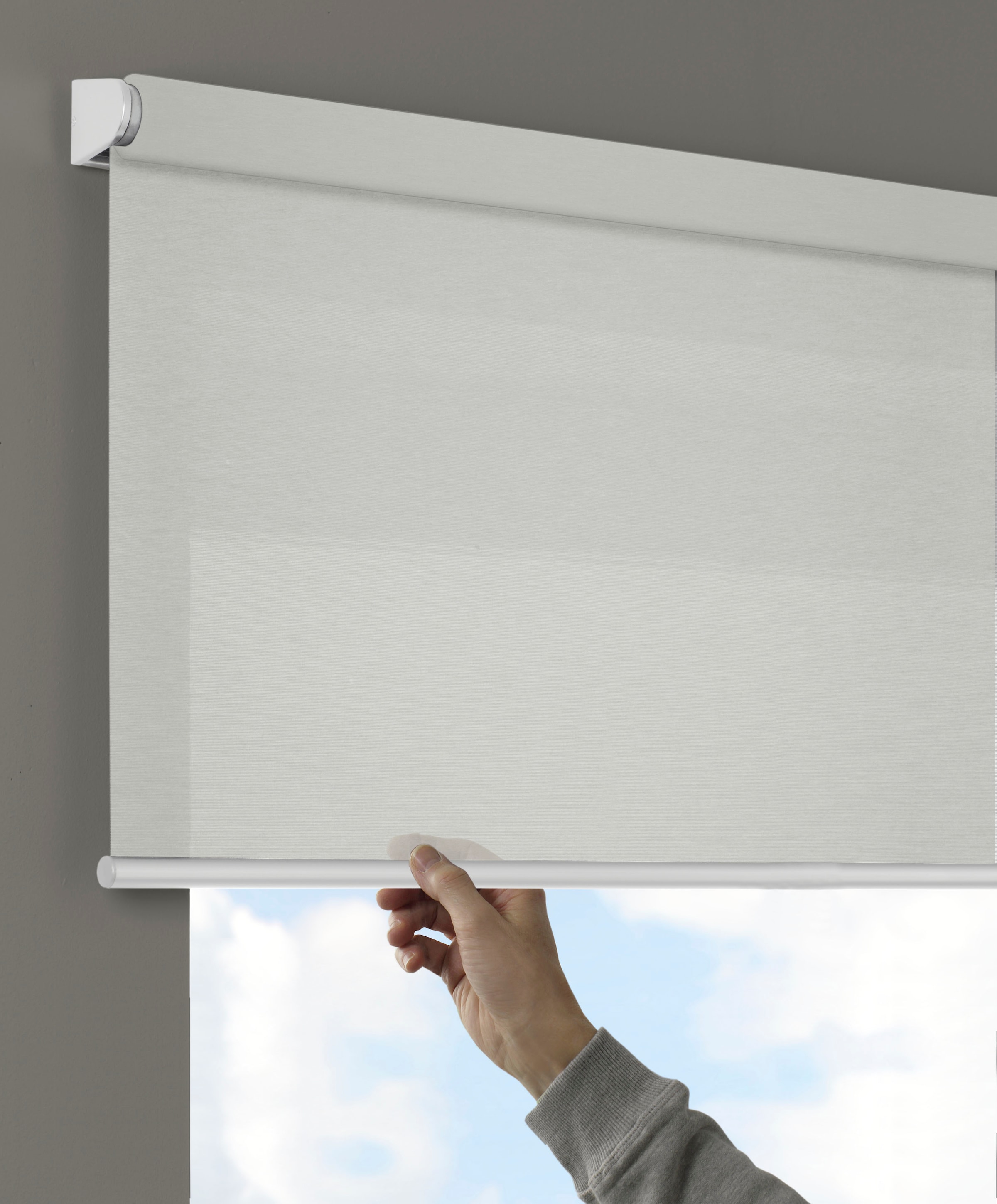 GARDINIA Seitenzugrollo »Comfort Move Rollo«, Lichtschutz, Sichtschutz, mit Bohren/ohne Bohren, freihängend, regulierbare Aufrollgeschwindigkeit