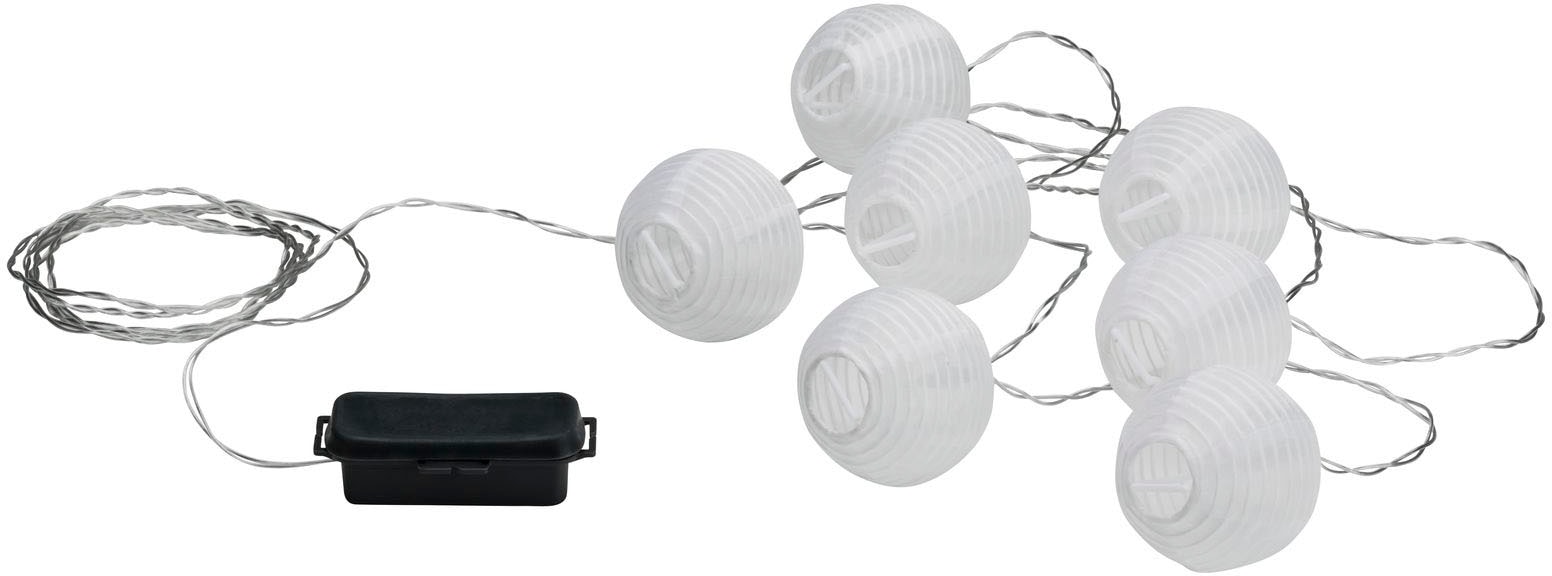 Paulmann Lichterkette »Outdoor Mobile Lampionkette IP44 3000K 7x1lm 5V ladbar mit USB«, Outdoor Mobile Lampionkette IP44 3000K 7x1lm 5V ladbar mit USB