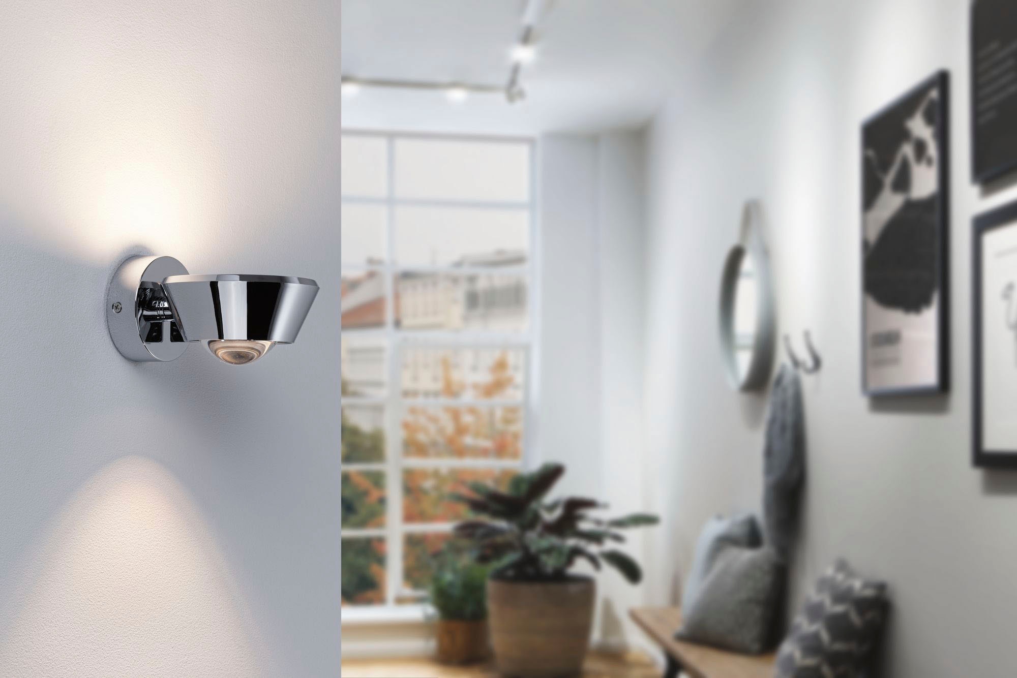 Paulmann LED Wandleuchte »Sabik«, 1 flammig, Leuchtmittel LED-Modul | LED fest integriert, Sabik IP44 9 / 1x4W, LED-Modul