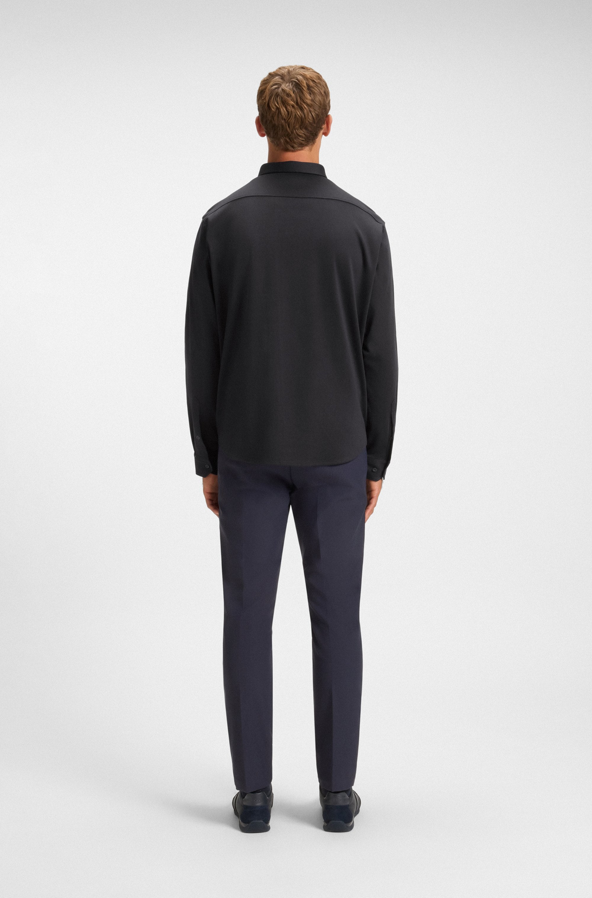 BOSS GREEN Langarmhemd »B Motion L«, softe Baumwolle, Vier-Wege-Stretch, knitterfrei