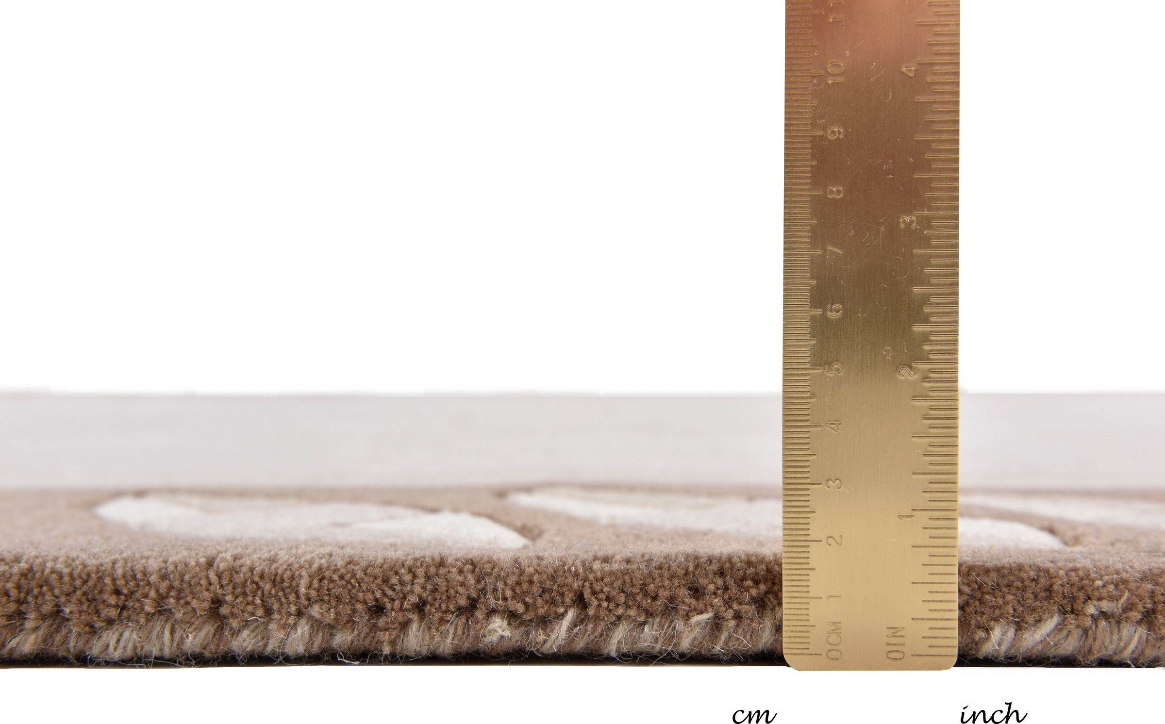 THEKO Wollteppich »Royal Nepali 3029« rechteckig 15 mm Höhe reine Wolle, handgetuftet, modernes Design, mit Bodüre