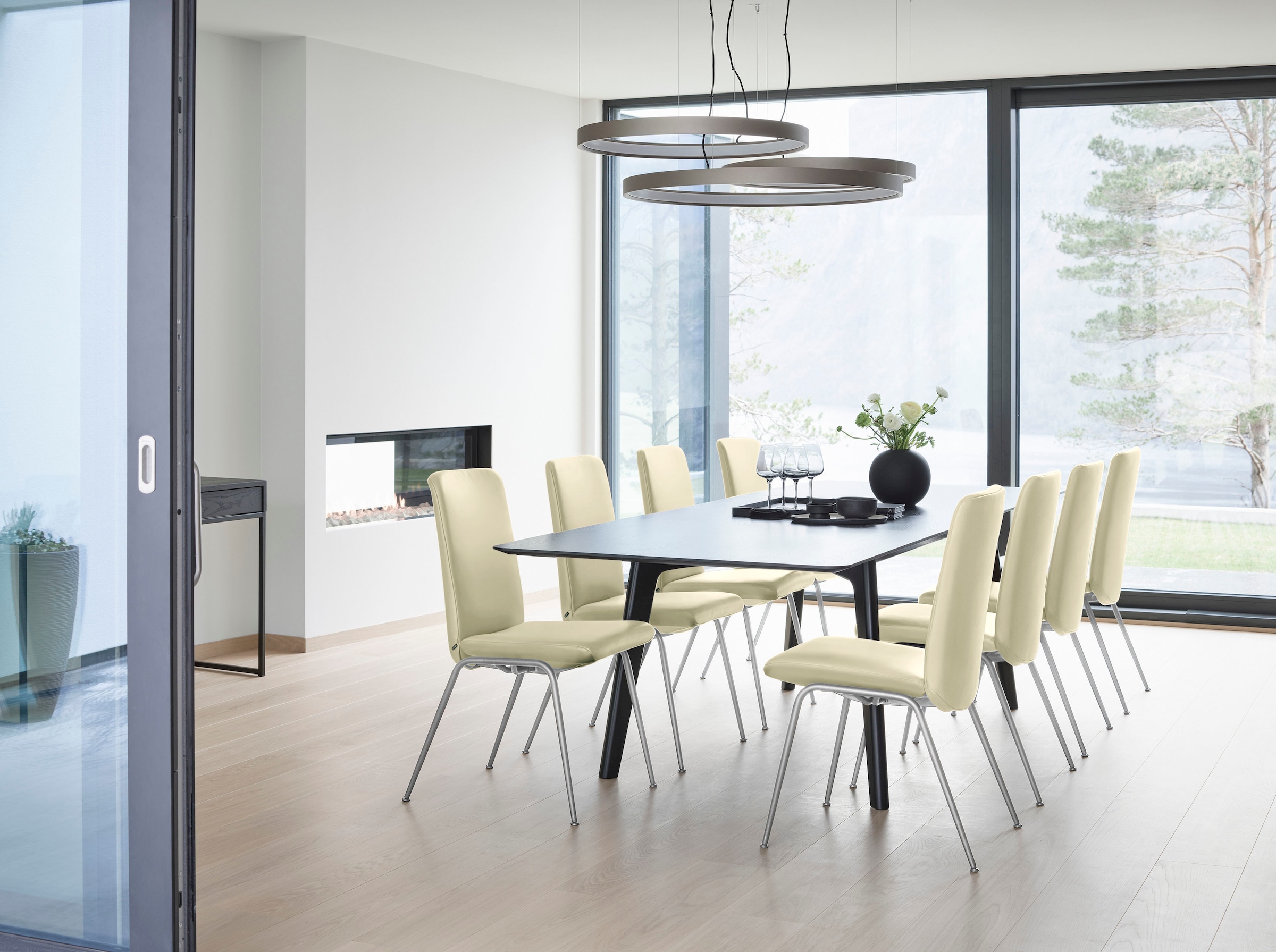 Stressless® Polsterstuhl »Laurel«, Leder PALOMA, Low Back, Größe L, mit Beinen aus Stahl in Chrom glänzend