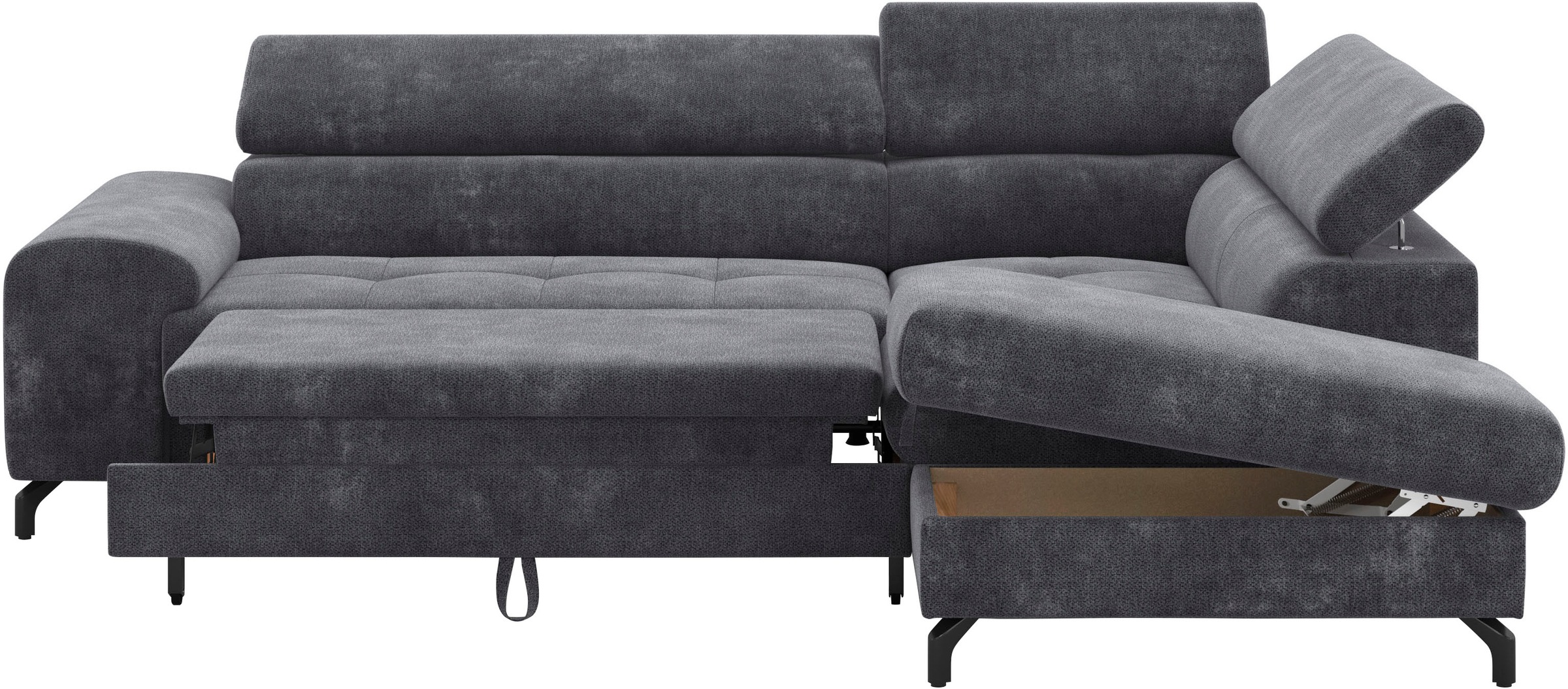 COTTA Ecksofa »Aura L-Form«, mit Schlaffunktion, Bettkasten und Kopfteilverstellung