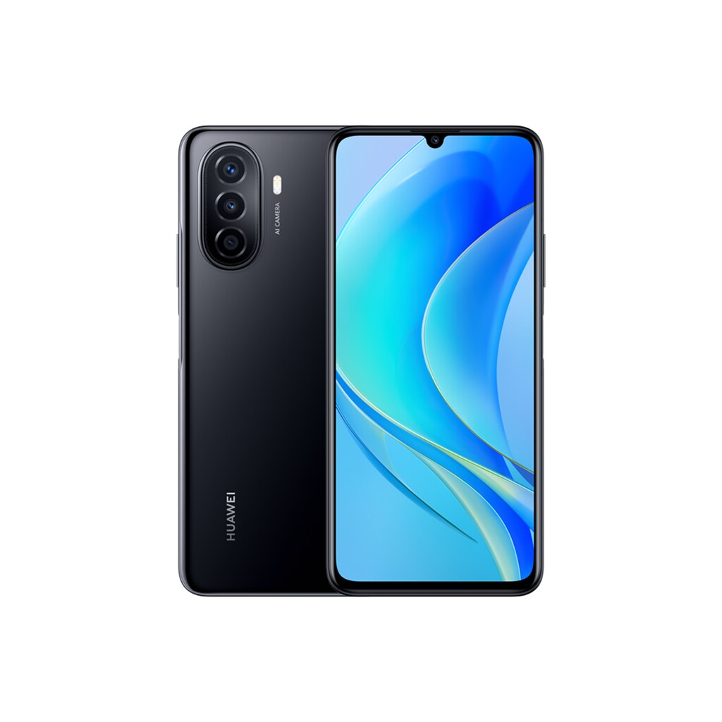 Huawei Smartphone »Nova Y70«, schwarz, 16,62 cm/6,57 Zoll, 128 GB Speicherplatz, 48 MP Kamera