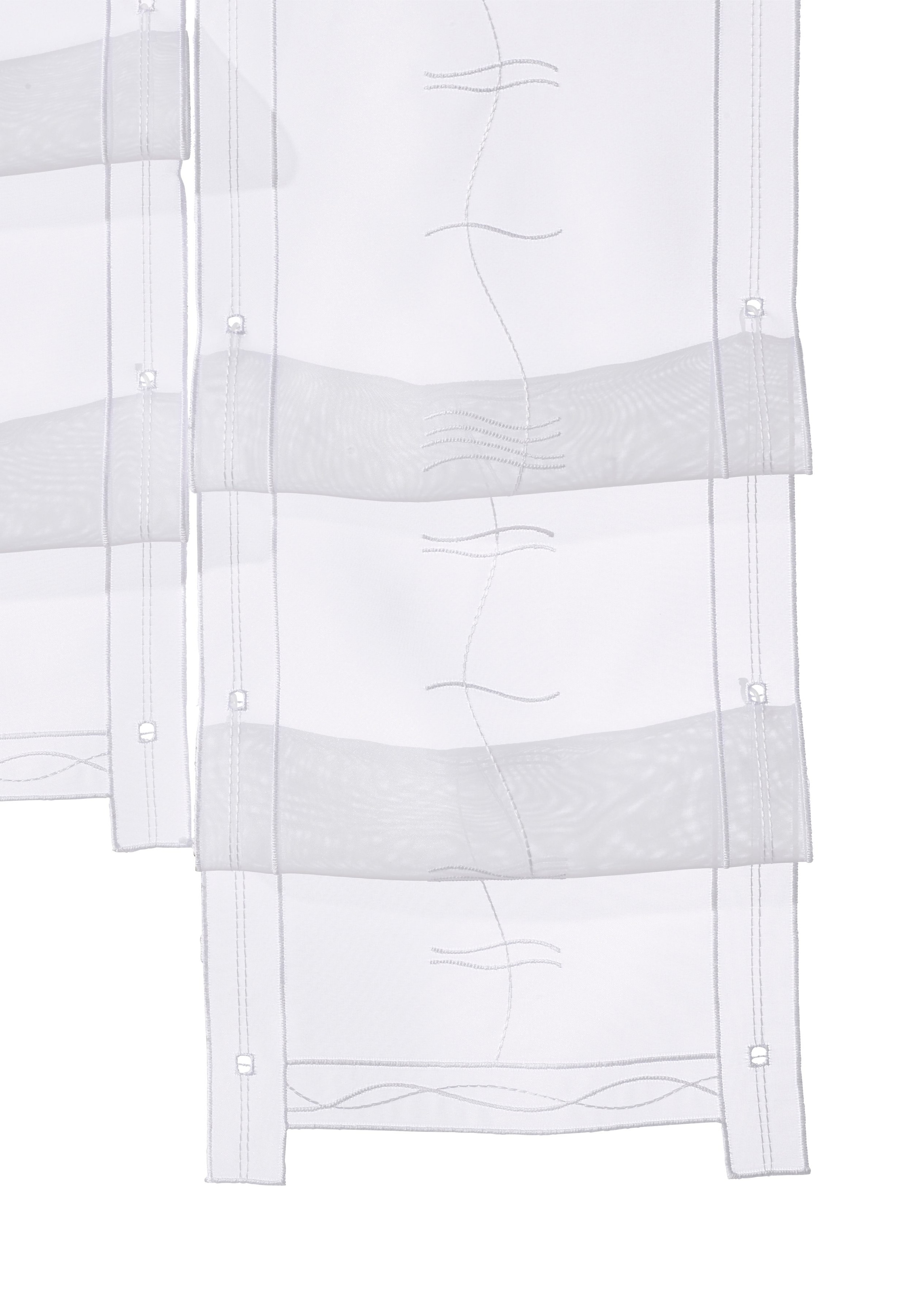 St.), transparent, Stickerei, Voile, (1 Raffung online kaufen »Selina«, Scheibengardine bestickt, Weckbrodt Gardine, Hochraff,