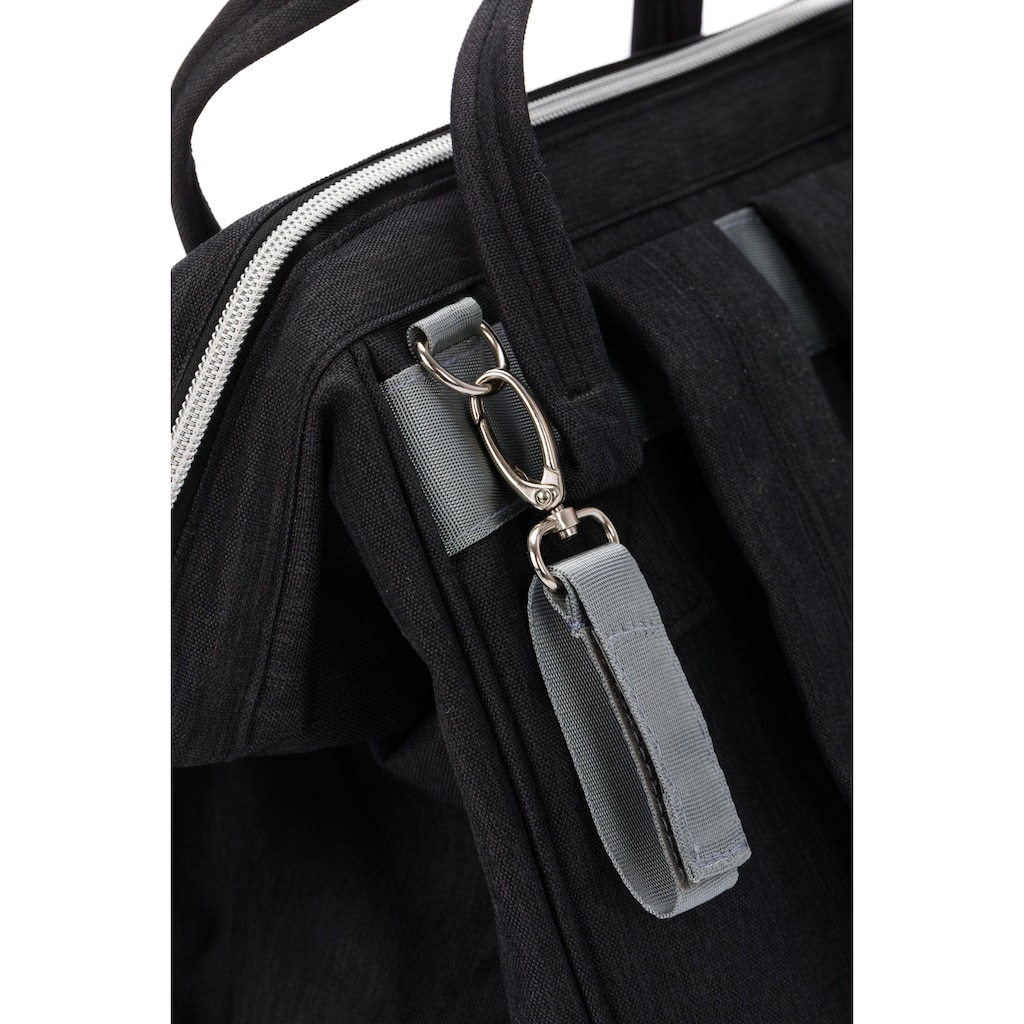 Fillikid Wickelrucksack »schwarz melange«