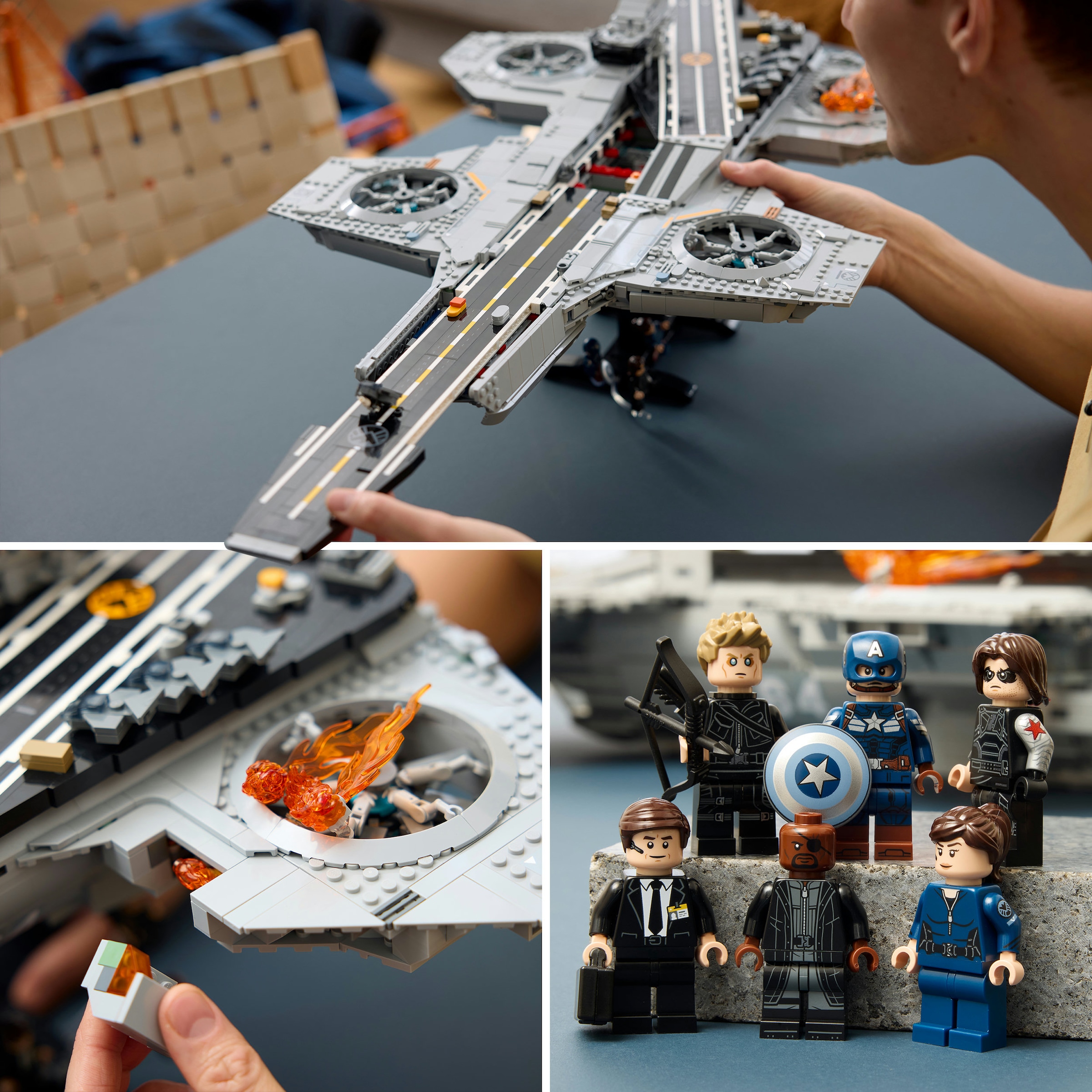 LEGO® Konstruktionsspielsteine »S.H.I.E.L.D.-Helicarrier (76354), LEGO Super Heroes« Made in Europe