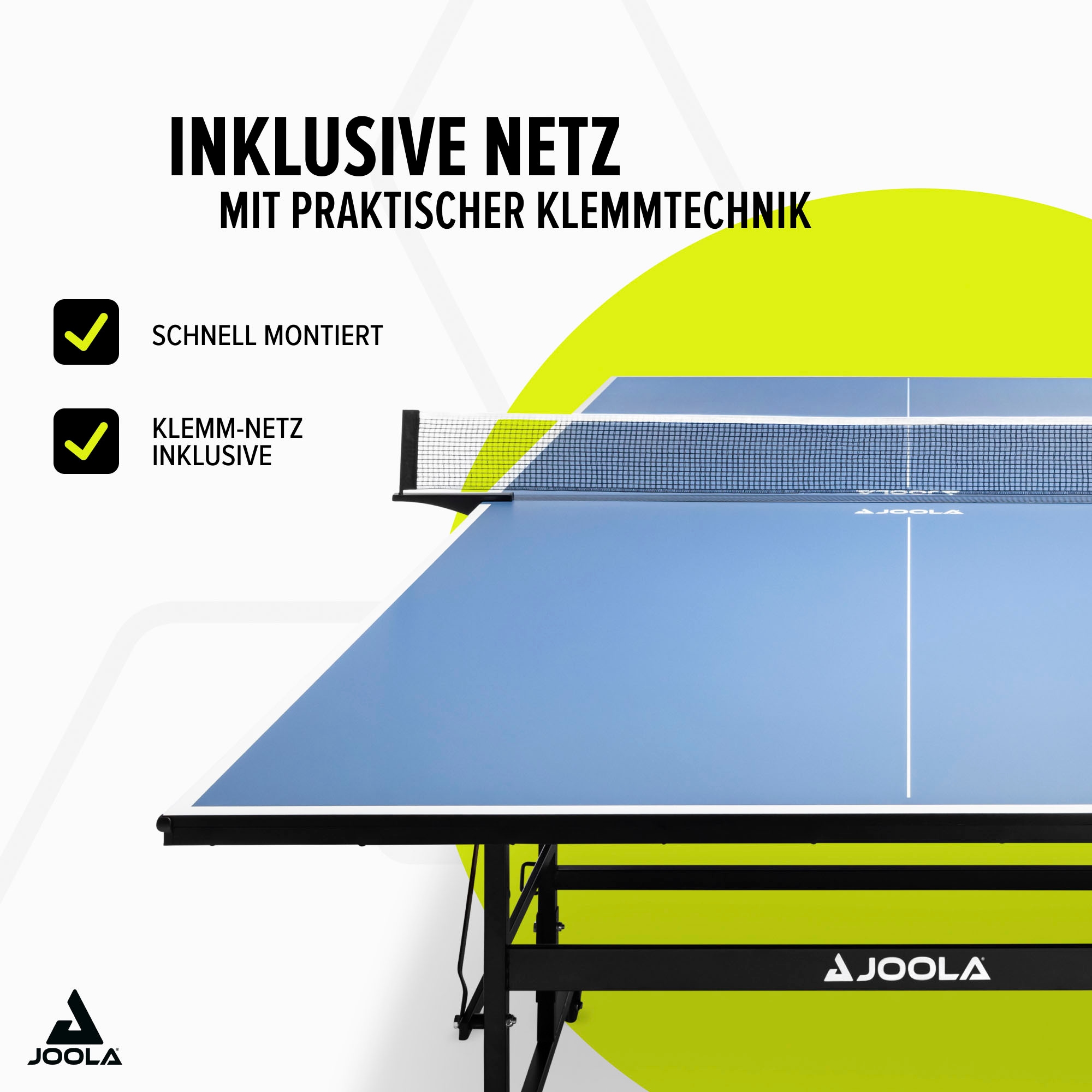 Joola Tischtennisplatte »Inside 13«, Indoor Tischtennistisch - klappbares Untergestell, inkl. Netz