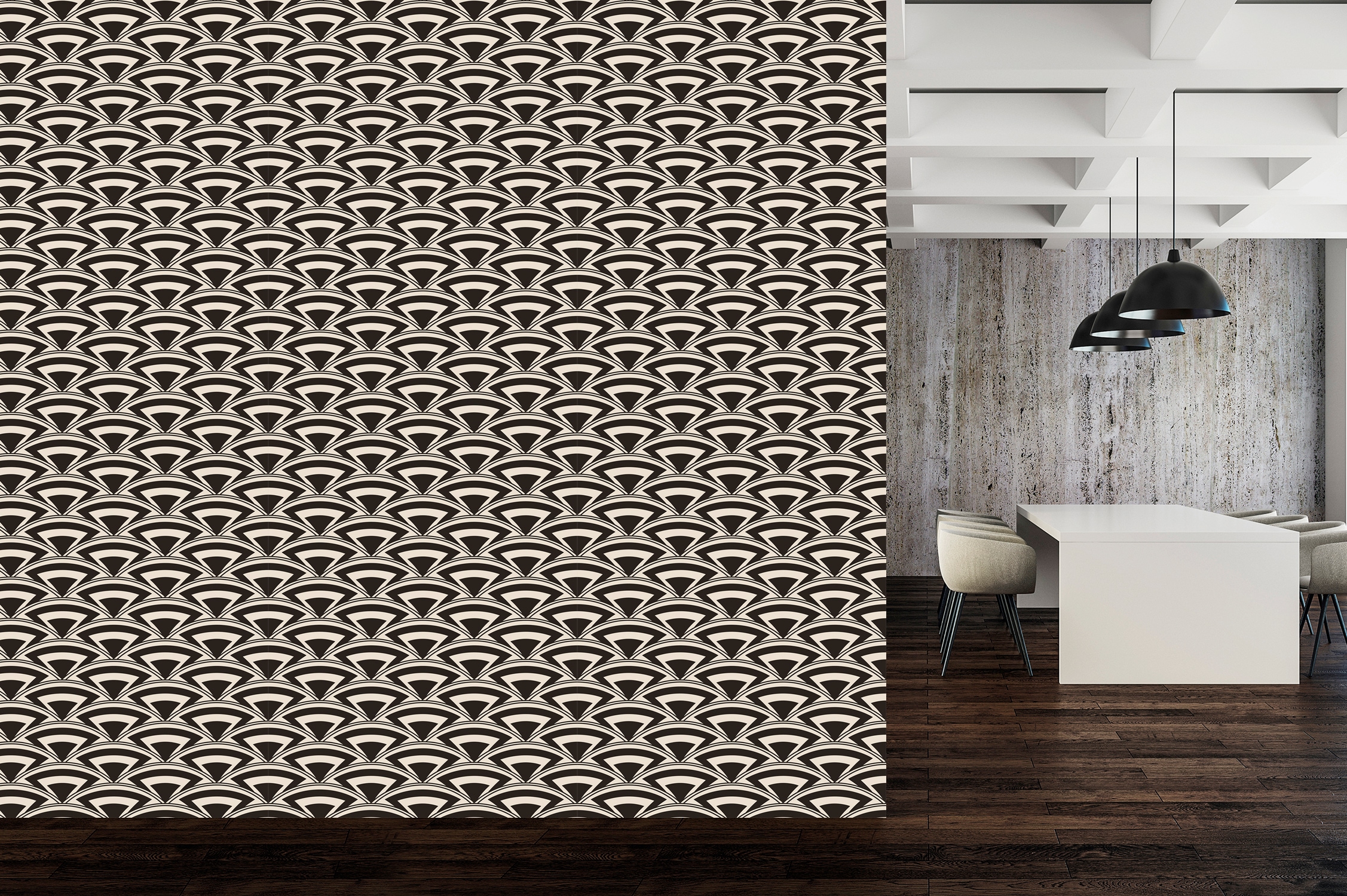 queence Vinyltapete »Franziska« Farbverlauf | abstrakt | bedruckt | gemustert glatt 90x250cm, selbstklebend, kinderleichte Anbringung, , Sticker