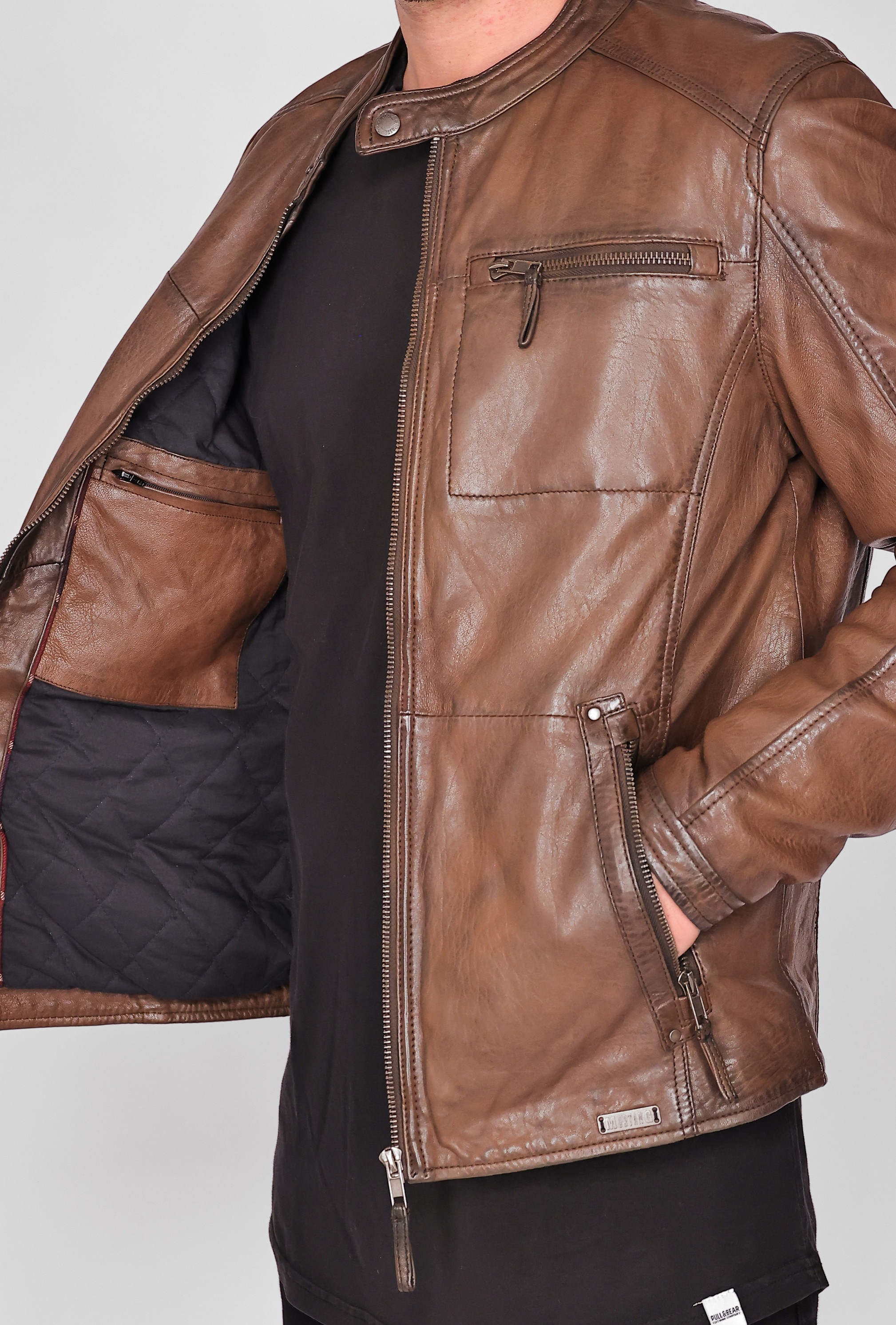 MUSTANG Bikerjacke »Lederjacke 31020238«