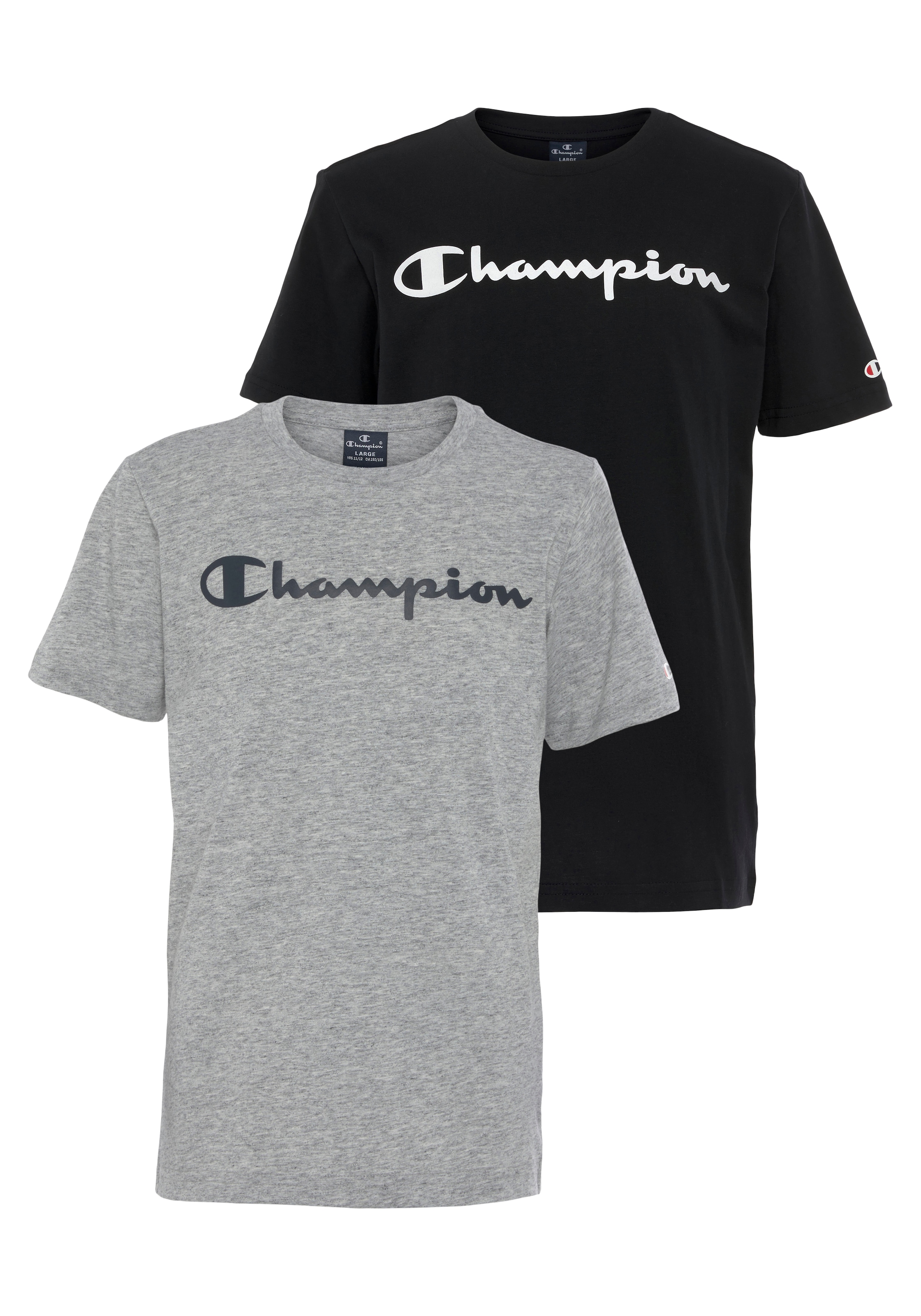 Champion T-Shirt, (Packung, 2 tlg.), Doppelpack für Kinder