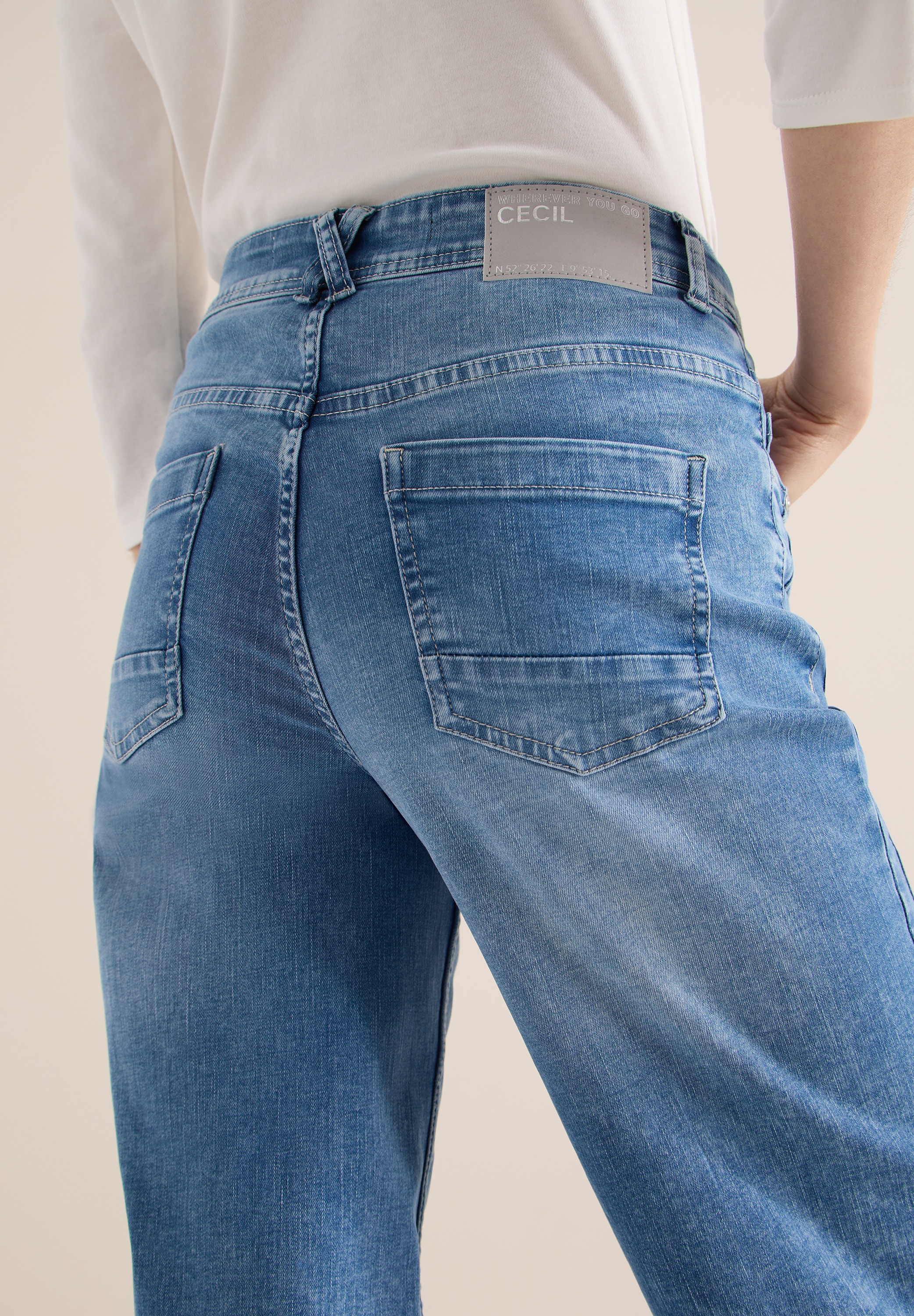 Cecil Weite Jeans »Style Toronto« oben Slim Fit, mit Stretch