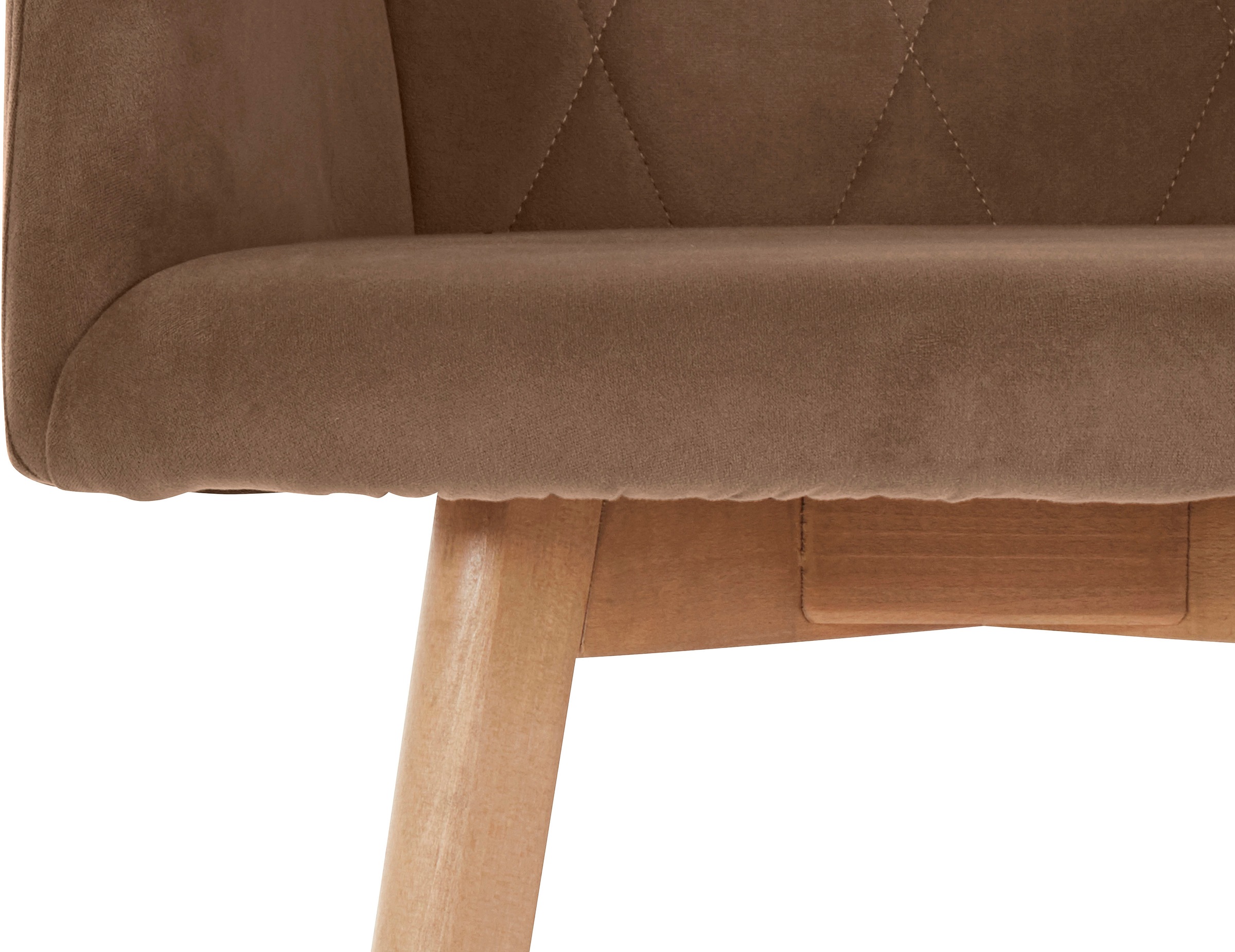 Home affaire Armlehnstuhl »Brest« (Set) 2 Stk.Sitz und Rücken gepolstert,  Rautensteppung im  Rueckenlehne