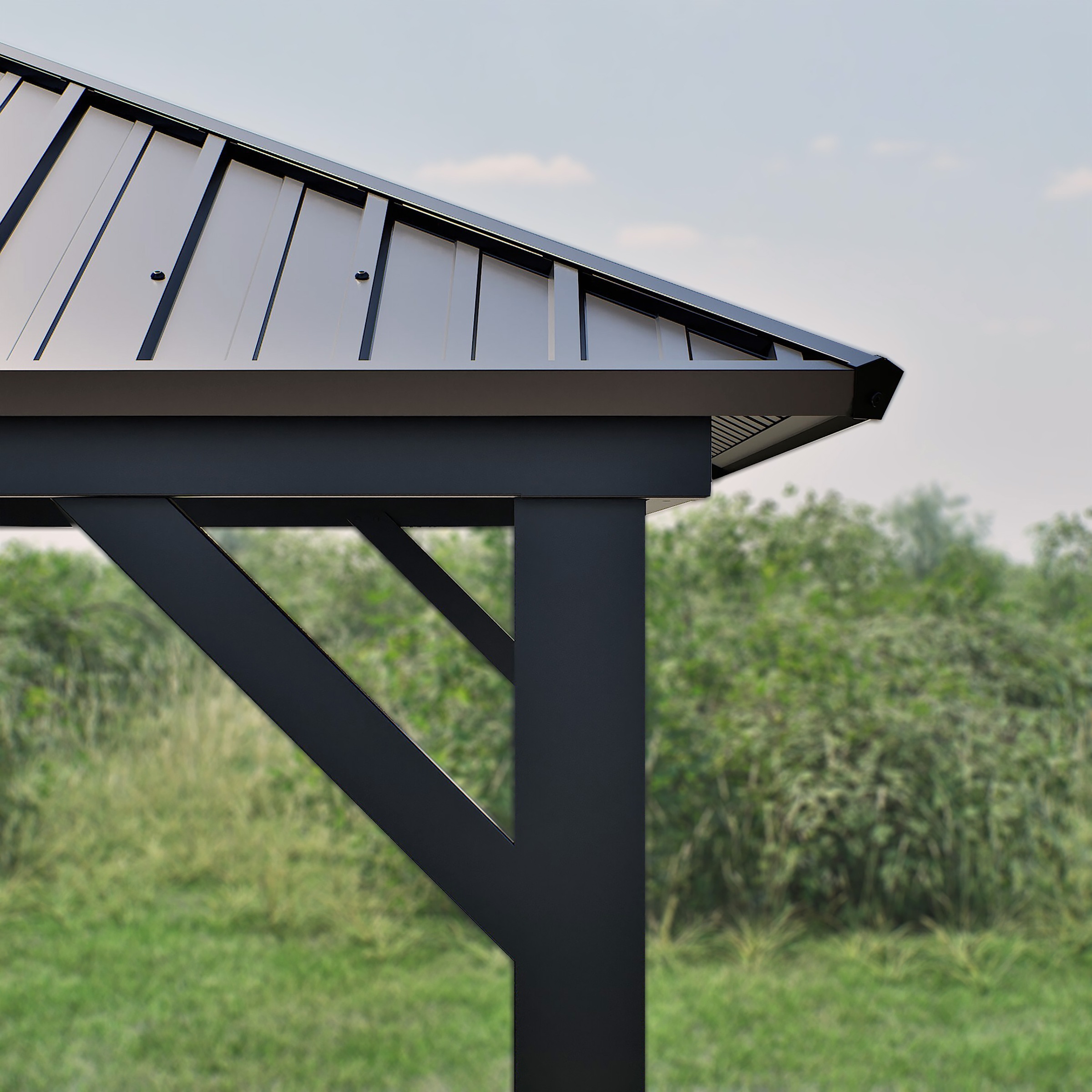 Sojag Pavillon »Bondi 1220 Schwarz« 598,7x363,8x307cm