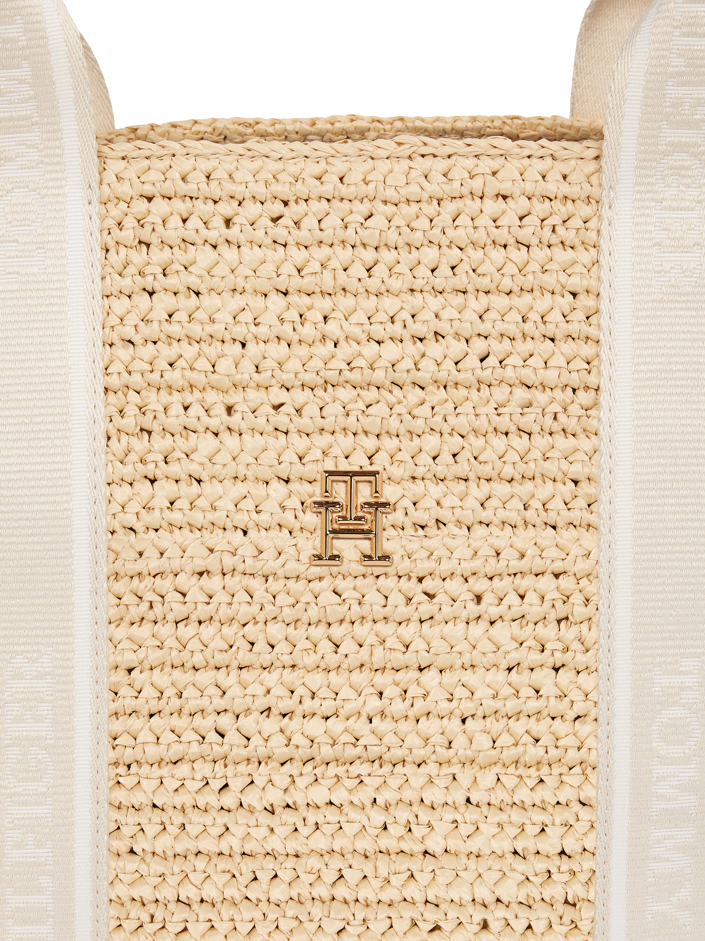 Tommy Hilfiger Tragetasche »TH SPRING LOGO TOTE«, Damen Henkeltasche, Strandtasche, Shopper mit TH-Emblem