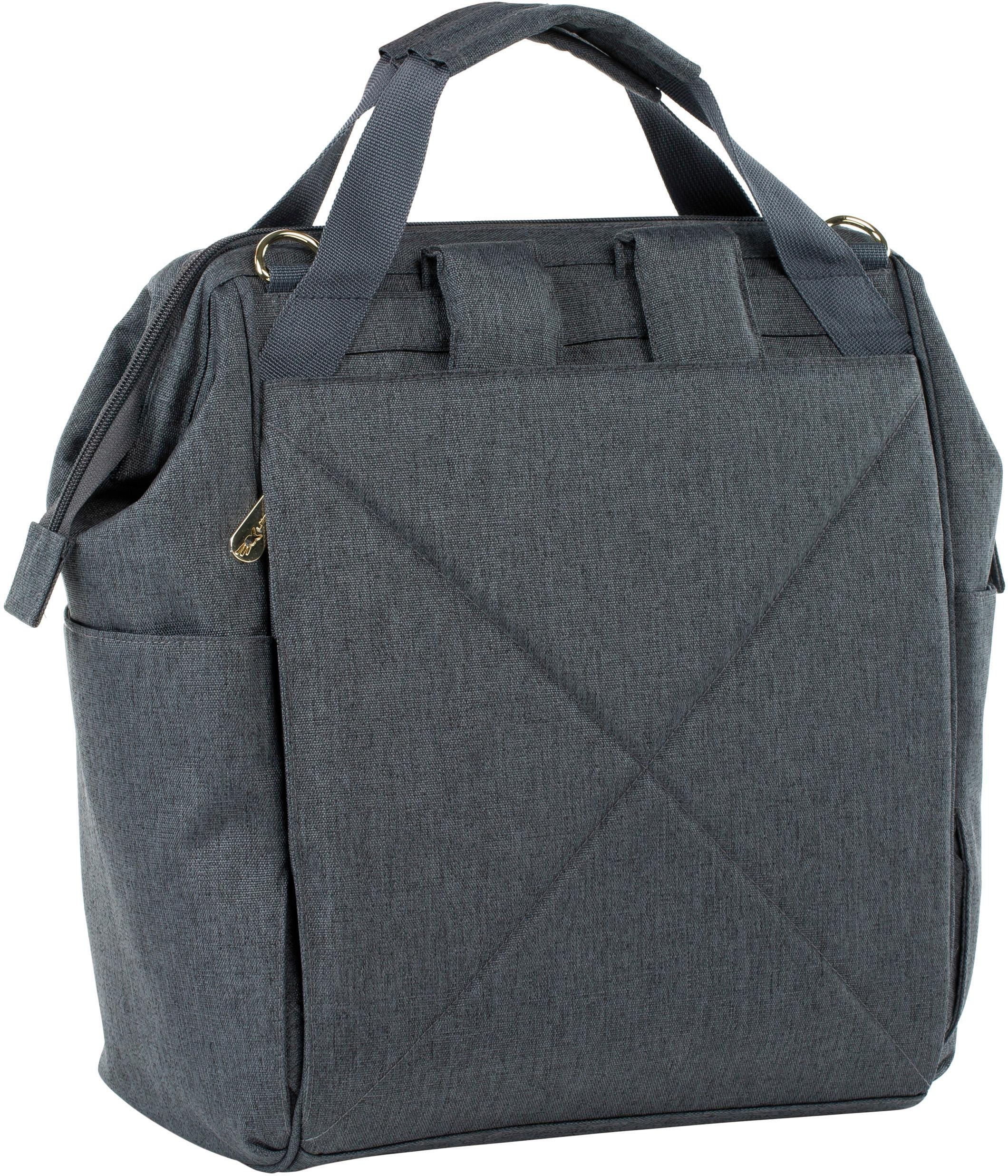 LÄSSIG Wickelrucksack »Glam, Goldie, Backpack Anthracite«, PETA-approved vegan