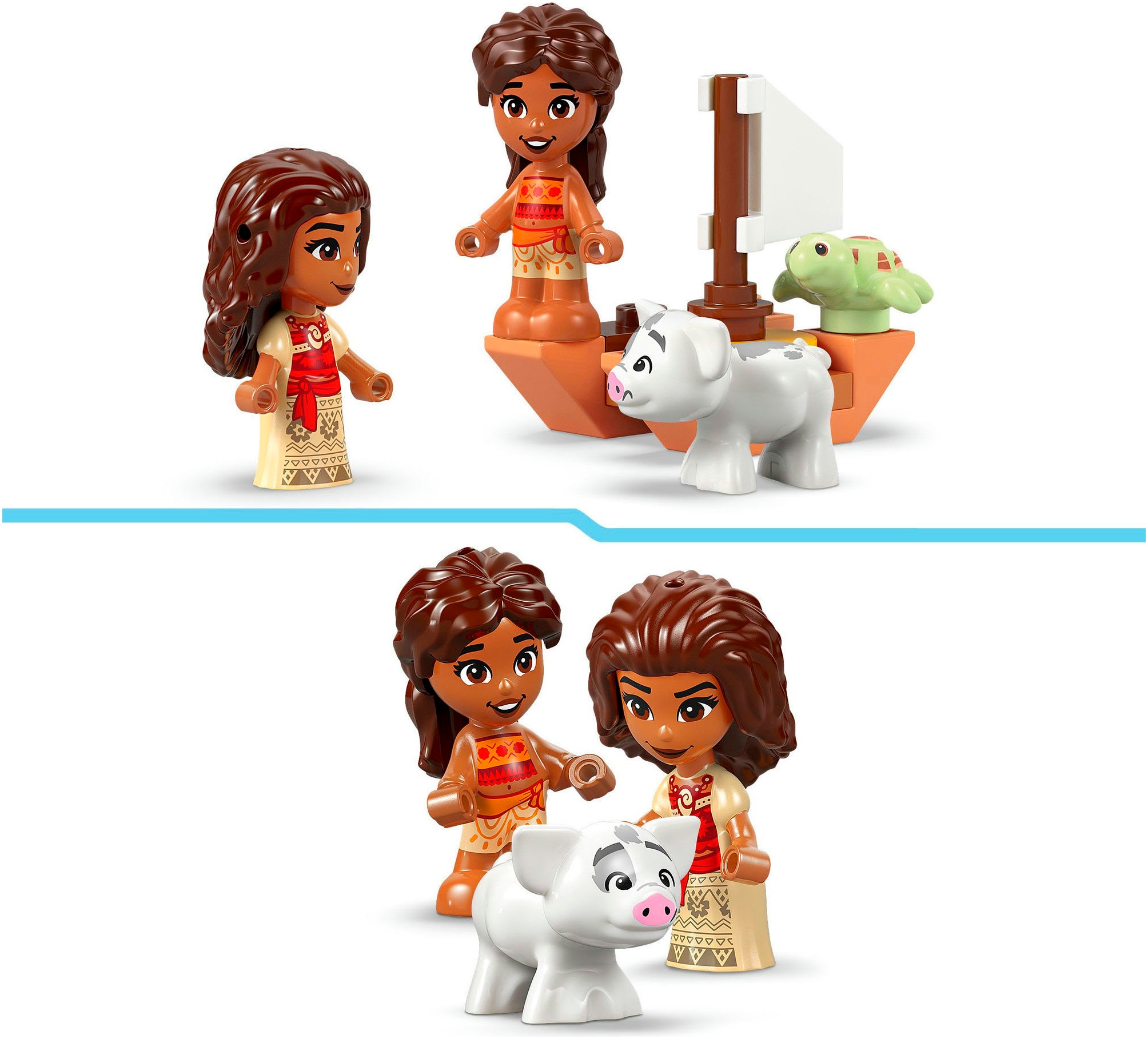 LEGO® Konstruktionsspielsteine »Vaianas Inselspaß (43260), LEGO Disney Princess«, (175 St.), Made in Europe