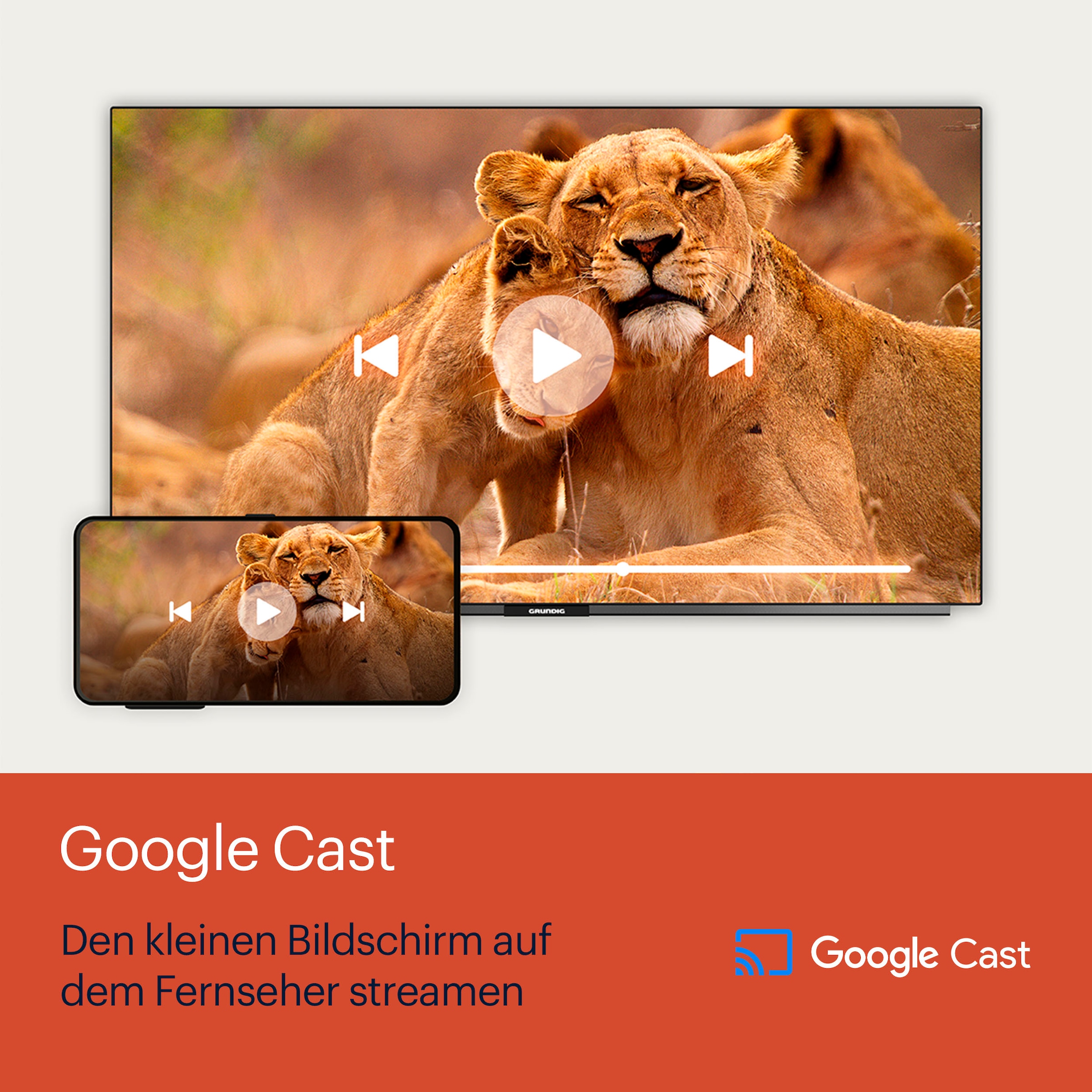 Grundig LED-Fernseher »50 VOE 74 EL4T00«, 4K Ultra HD, Google TV