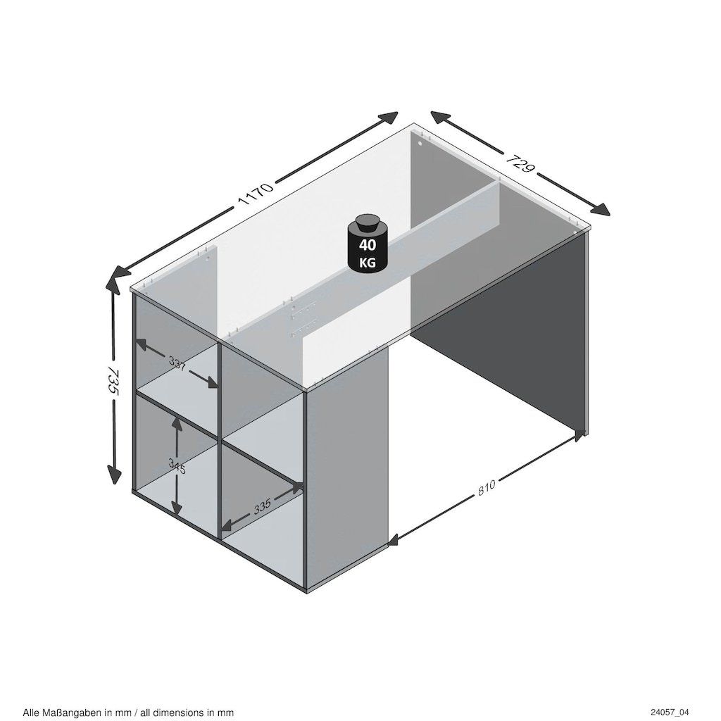 FMD Schreibtisch »Gent«