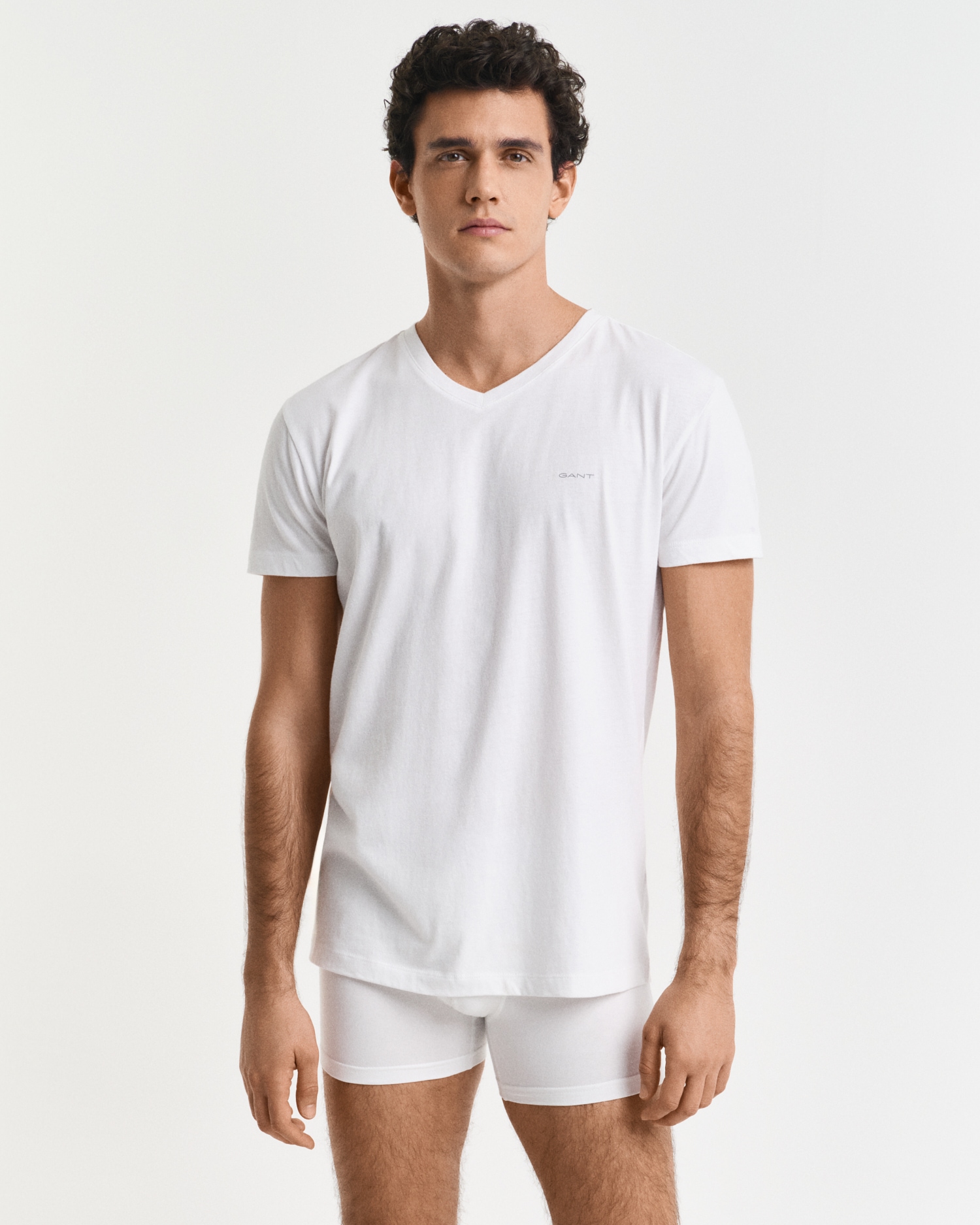 Gant Kurzarmshirt »V-NECK T-SHIRT 2-PACK«, Mit V-Ausschnitt