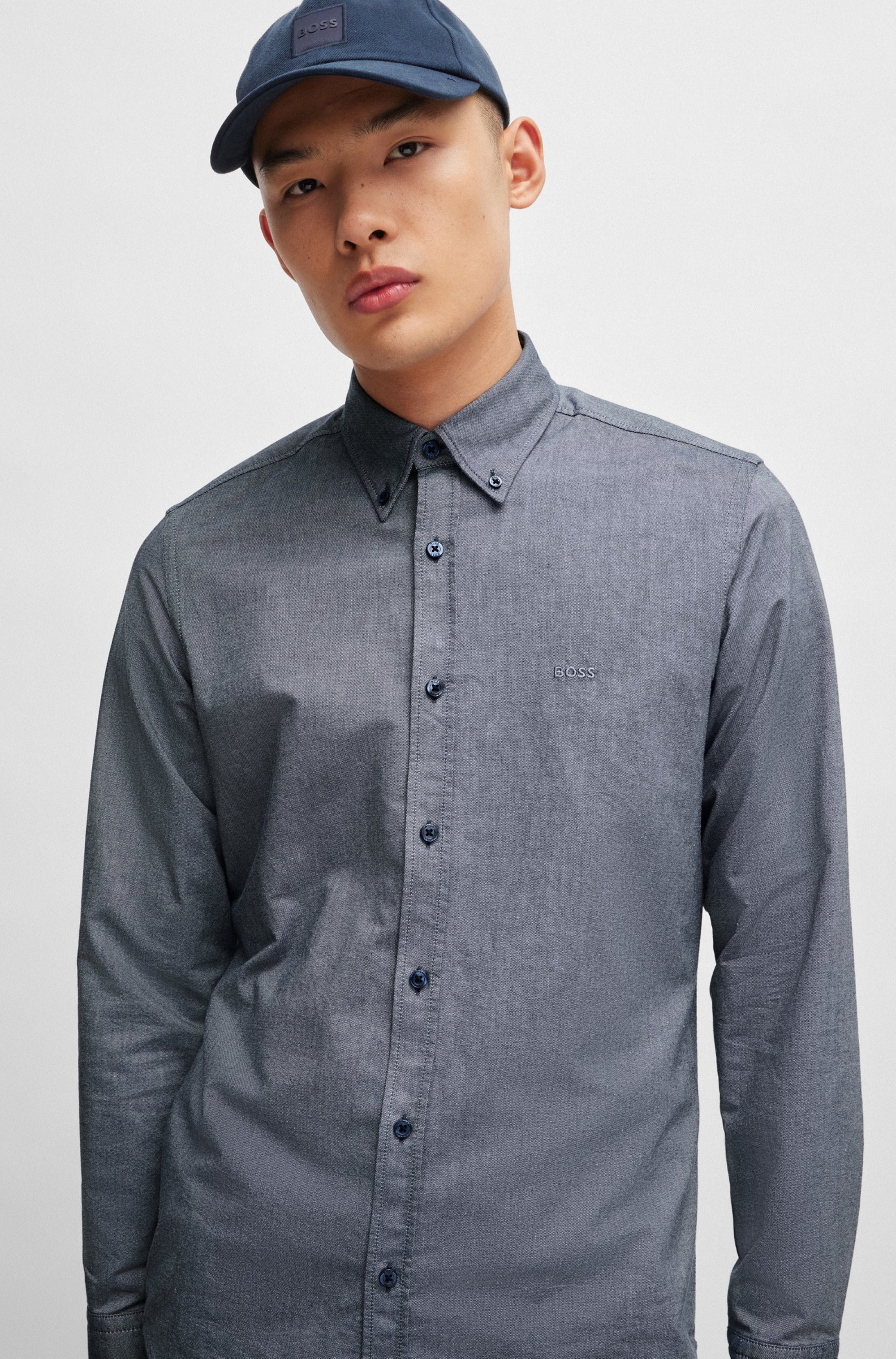 BOSS ORANGE Businesshemd »Rickert«, mit Button-down-Kragen