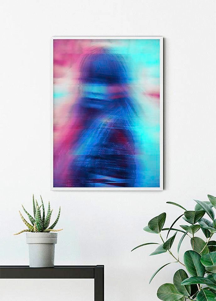 Komar Bild »Neon Girl« Porträts 1 Stk. tlg. Wandbild zur Dekoration - ohne Rahmen