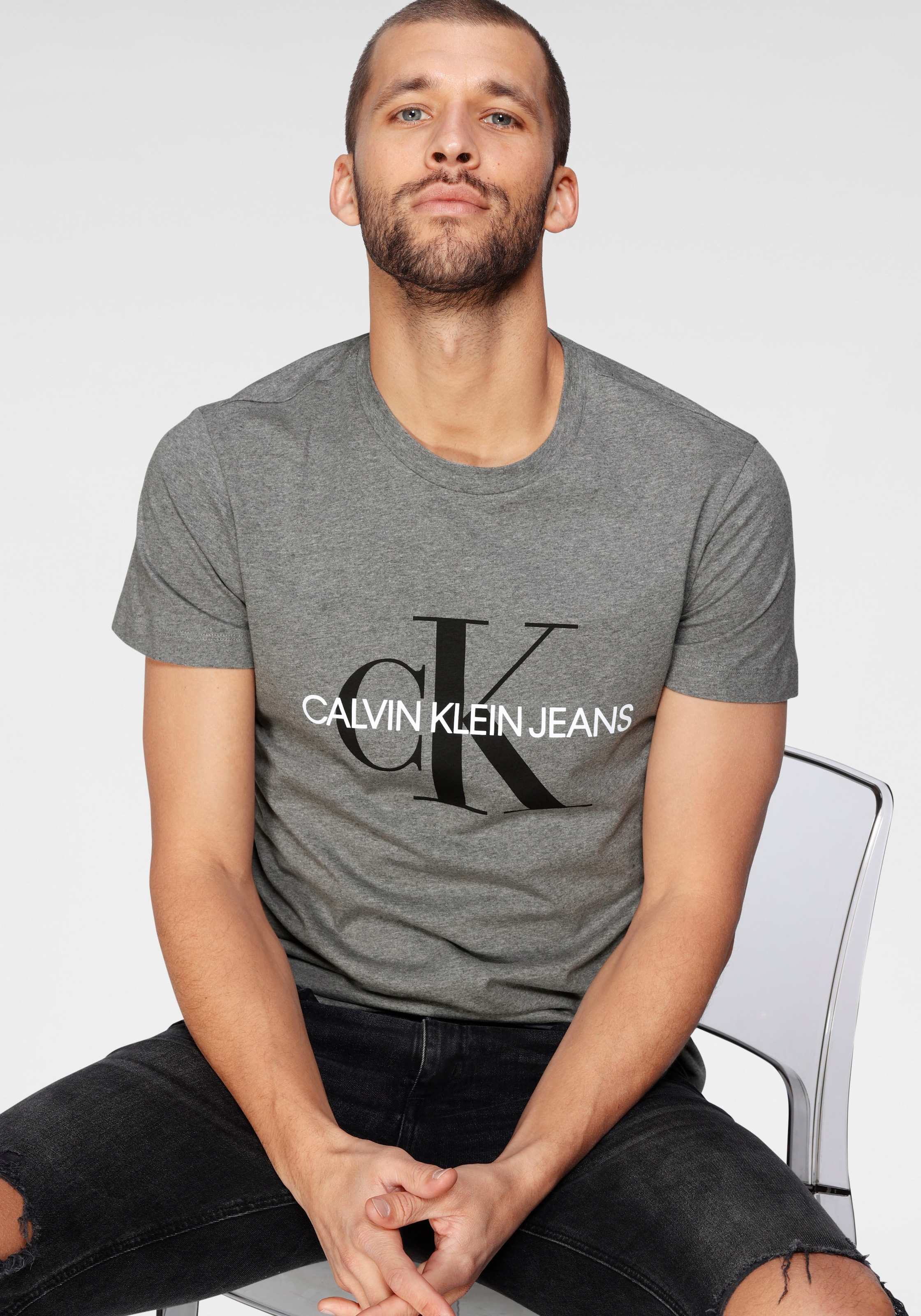 Calvin Klein Jeans T-Shirt »ICONIC MONOGRAM SLIM TEE«