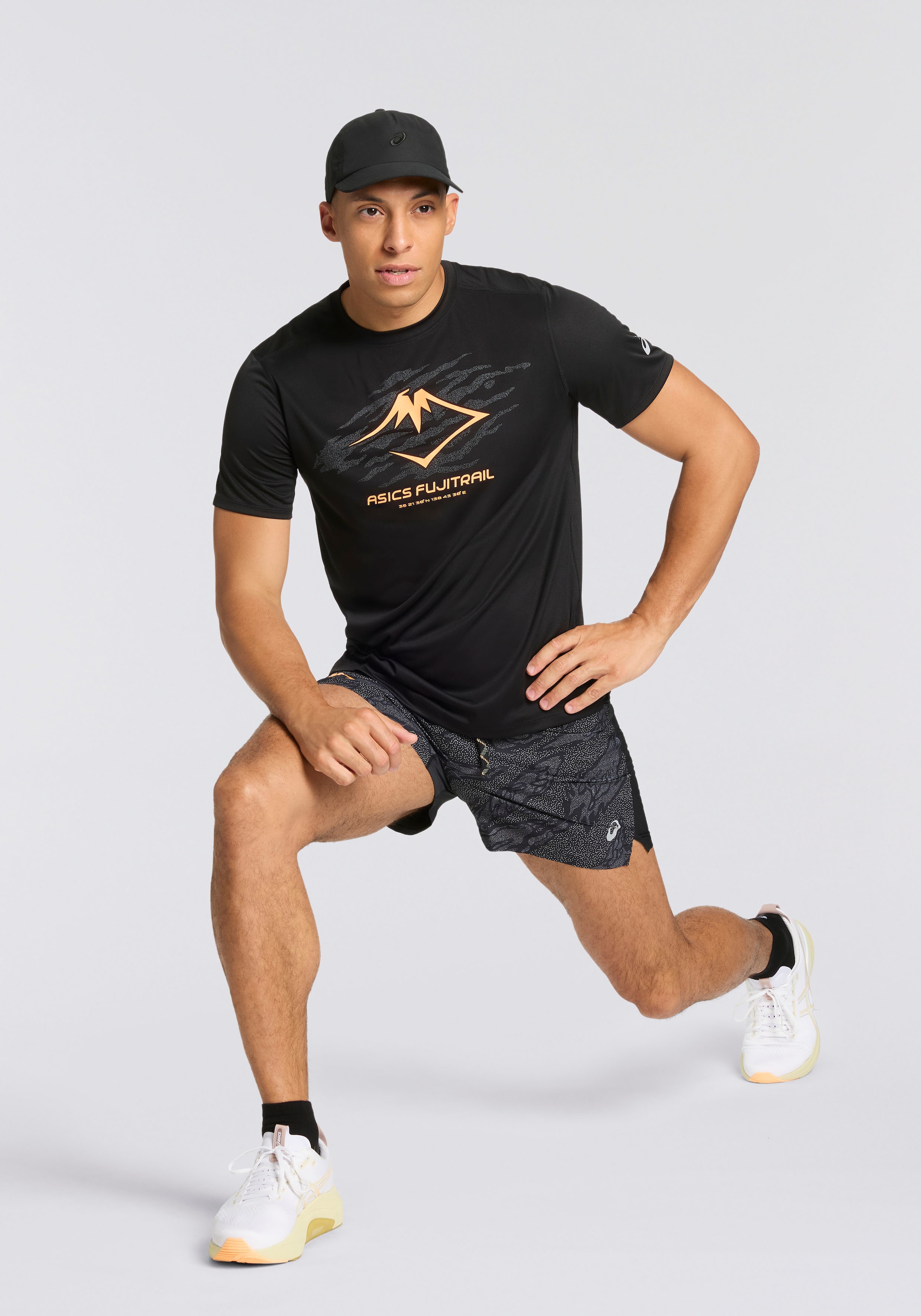 Asics Laufshorts »FUJITRAIL ALL OVER PRINT 5IN SHORT«