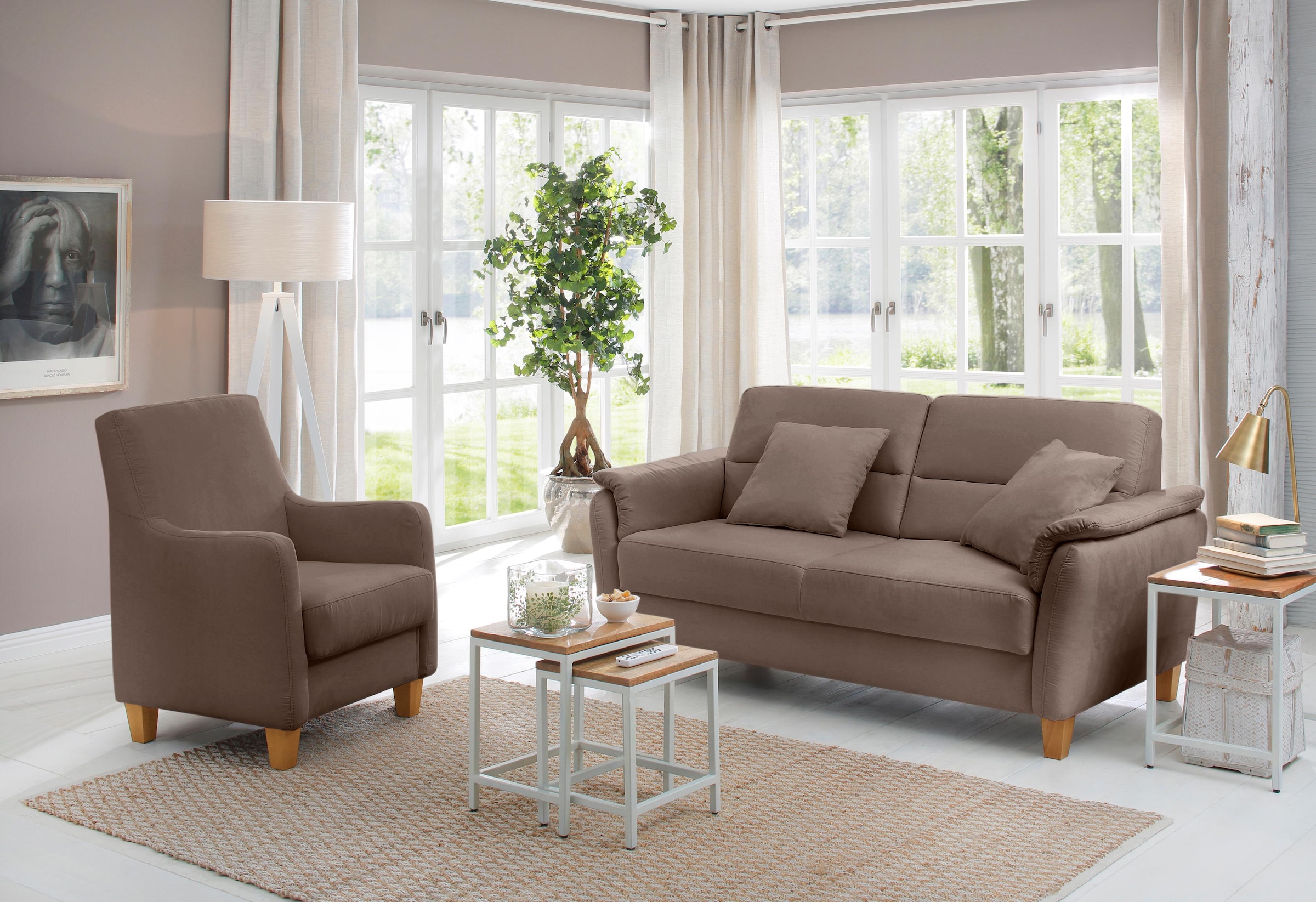 Home affaire 2,5-Sitzer »Palmera, B: 179 cm« mit Federkern