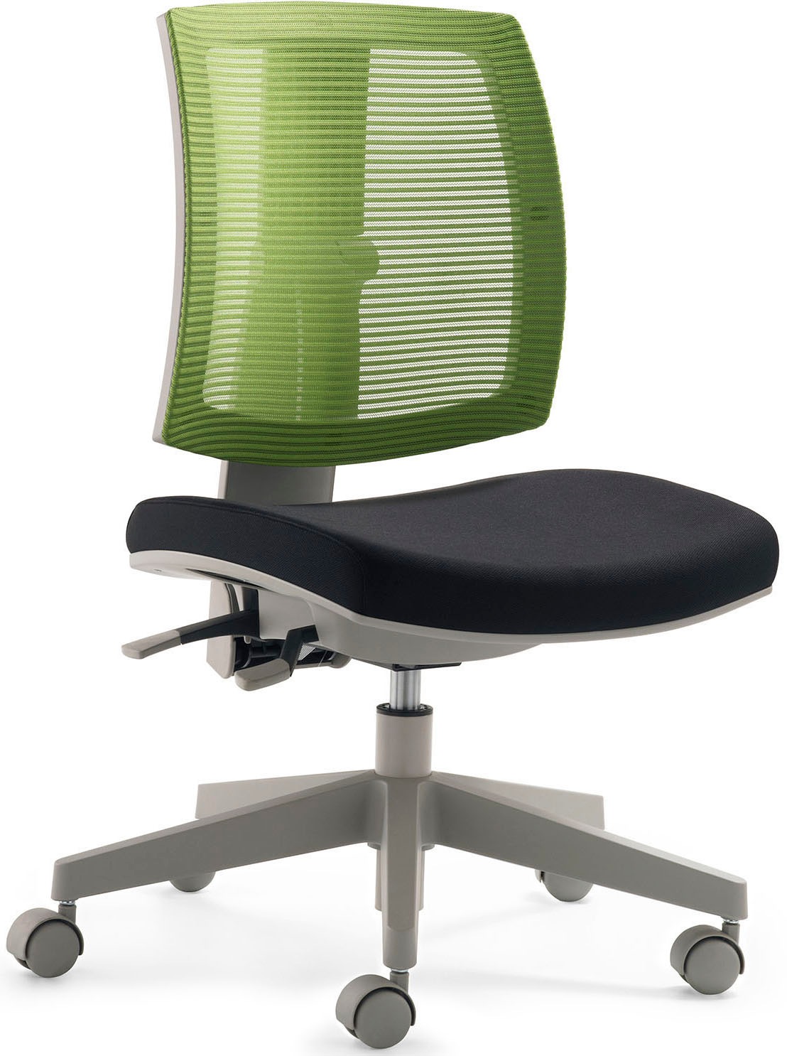 Mayer Sitzmöbel, Bürostuhl () "myFLEXO", schwarz, grün + grau, B/H/T: 59 cm x 97 cm x 59 cm, schwarz, grün + grau