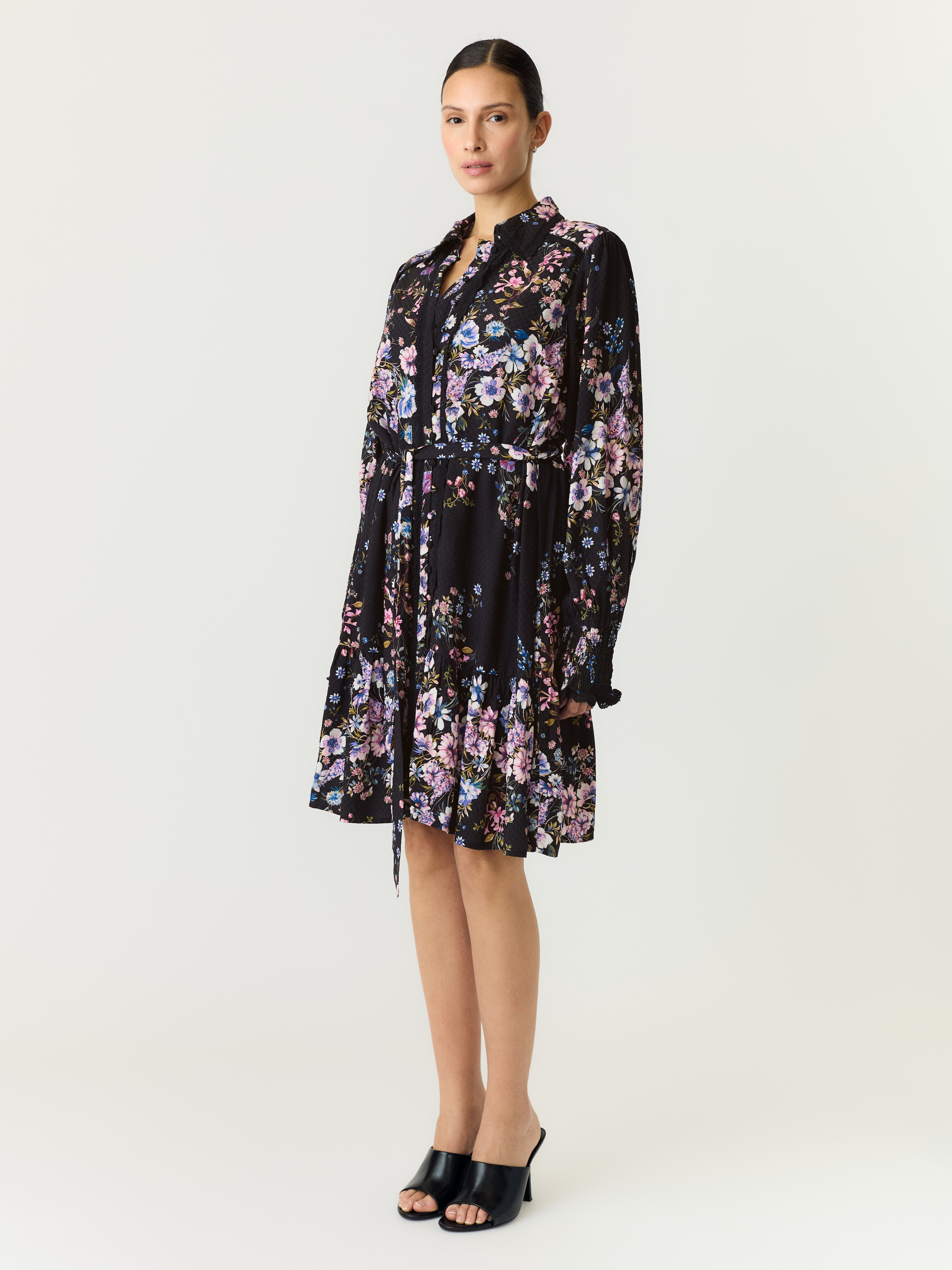 Y.A.S Blusenkleid »YASTILERA LS SHIRT DRESS S. NOOS« Viskose, regular fit